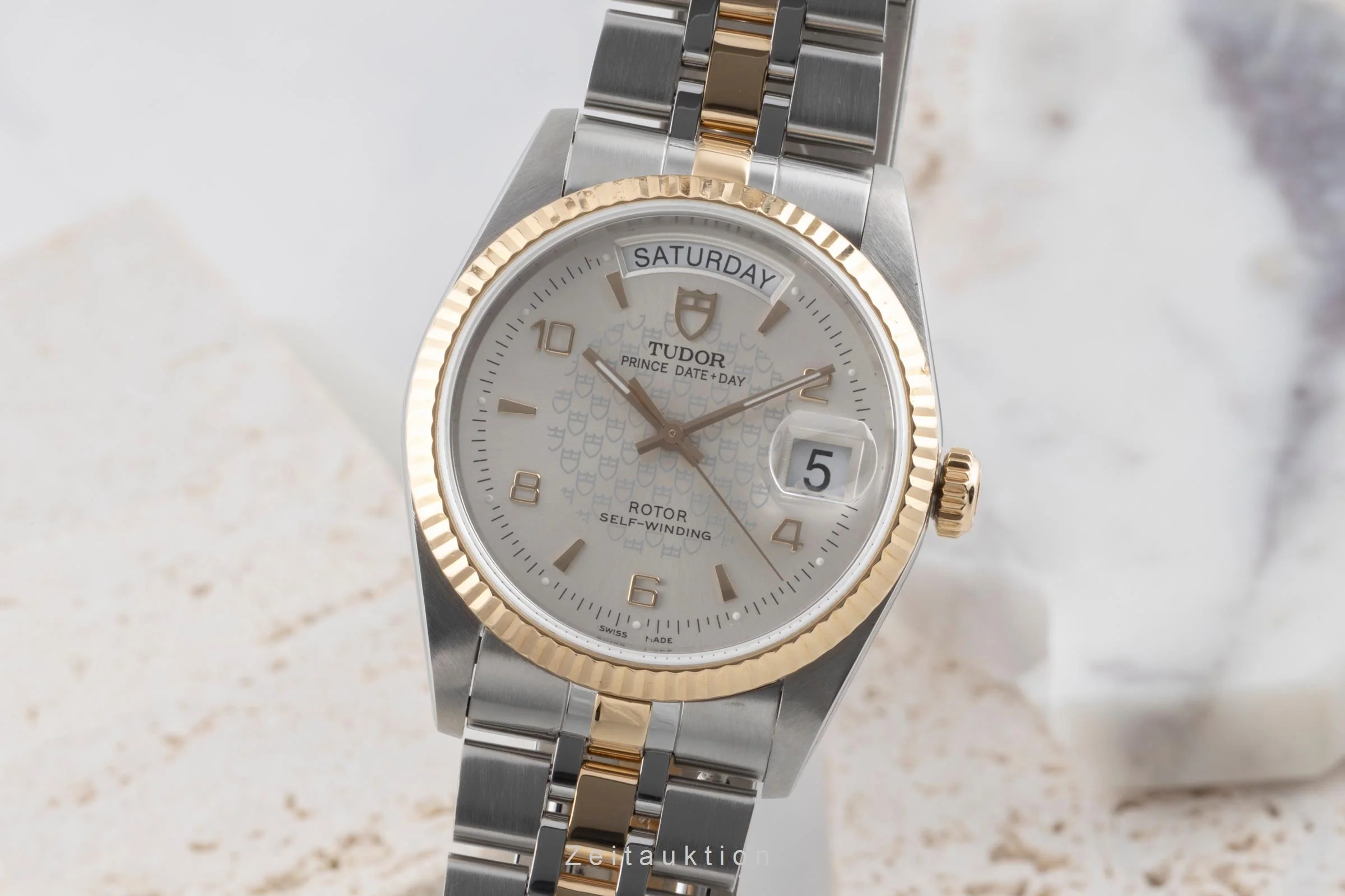 Tudor Date-Day steel / gold automatic men's watch 76213  [2503645] - Image 2
