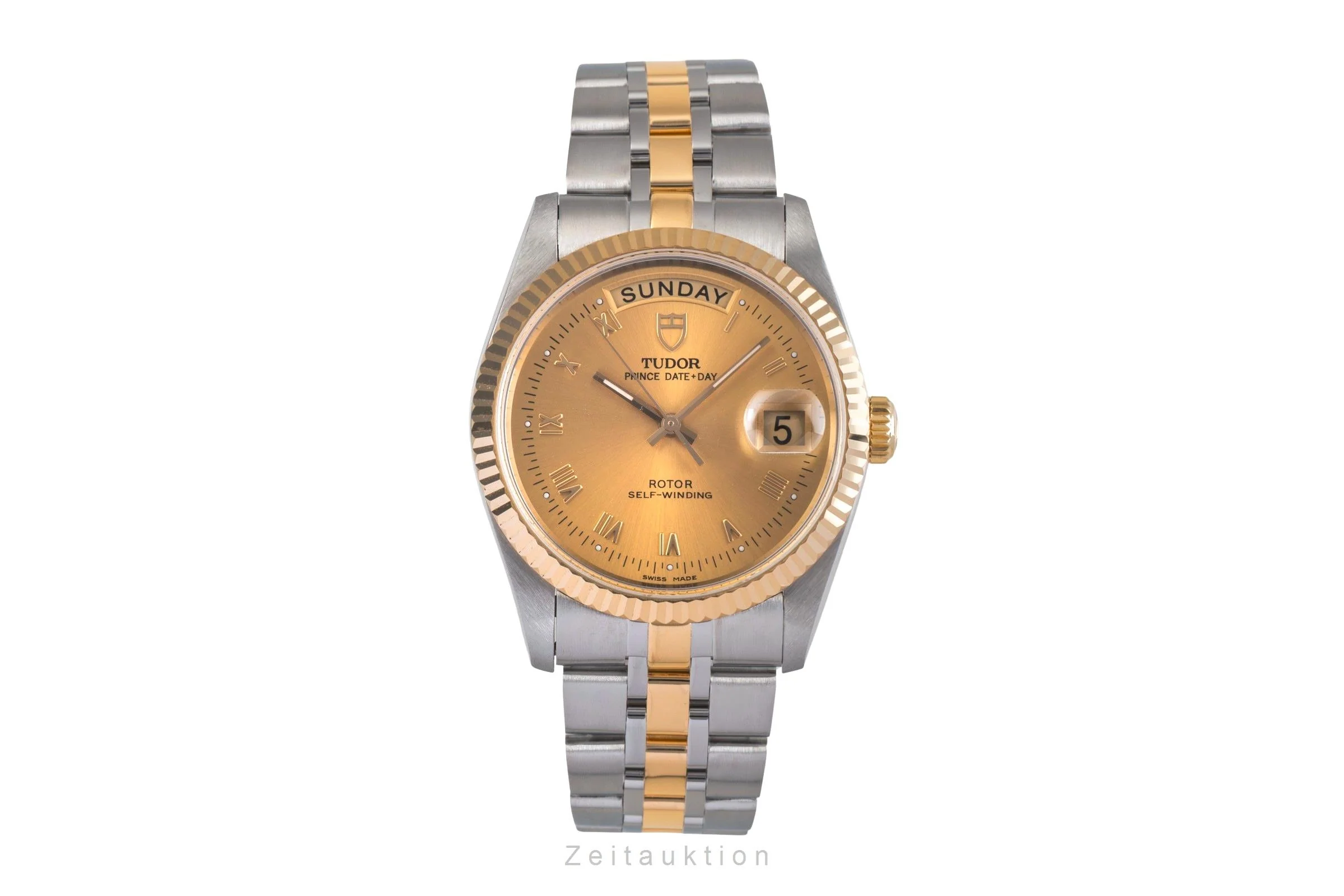 Tudor Date-Day steel / gold automatic men's watch 76213  [2503821] - Image 5