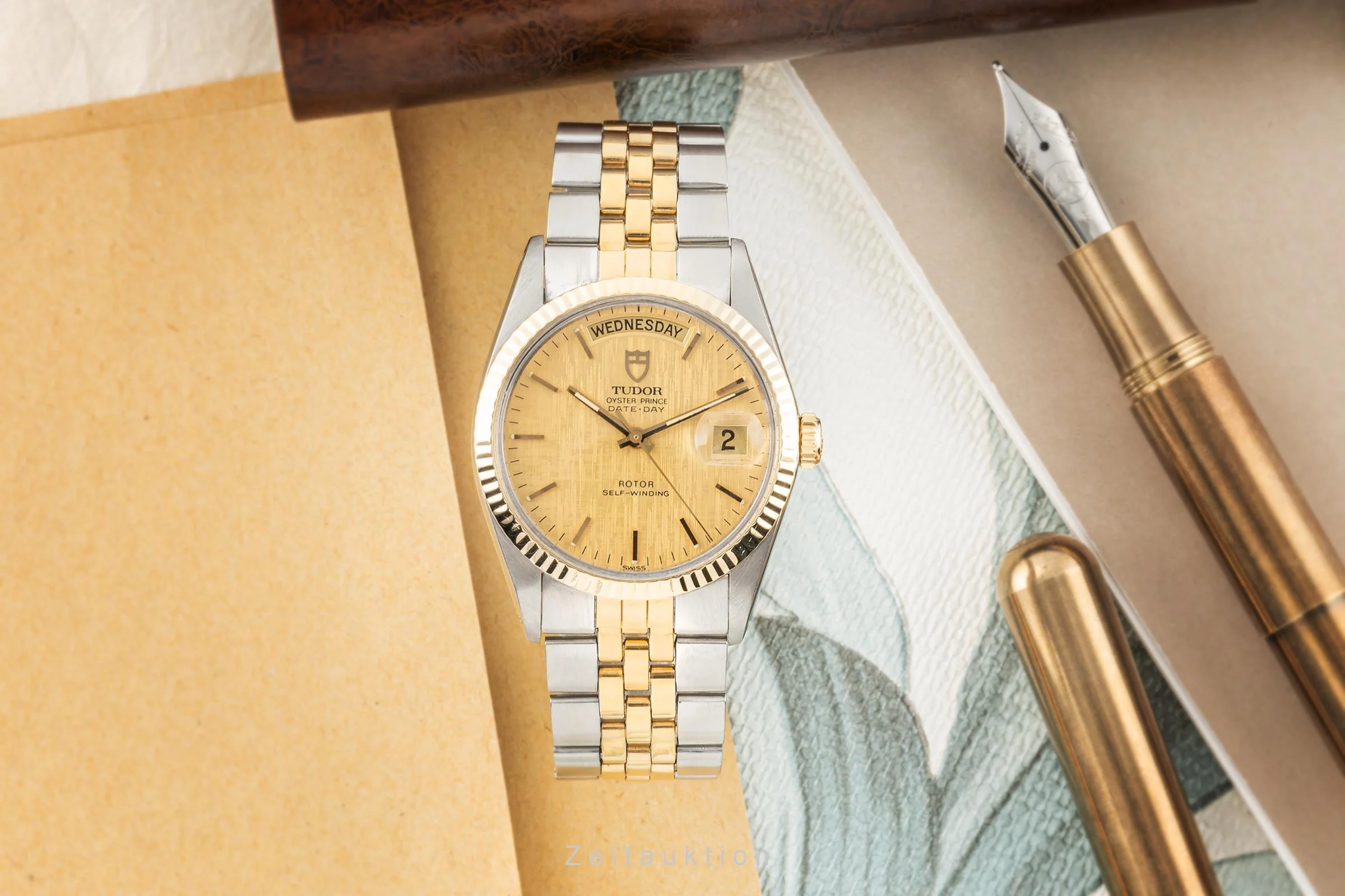 Tudor Date-Day steel / gold automatic men's watch 94613  [2304626] - Image 3