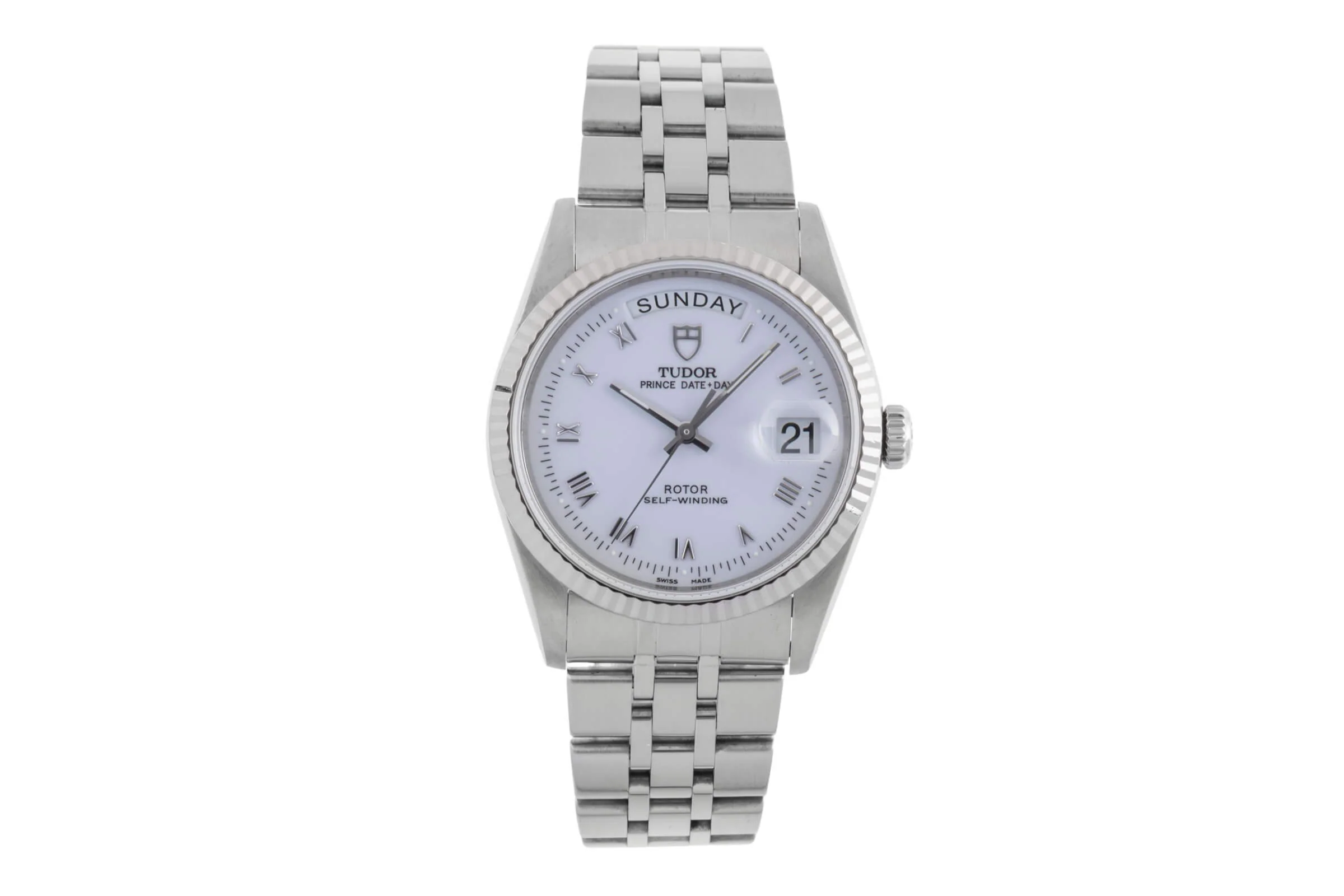Tudor Date-Day steel / white gold automatic men's watch 76214  [2502396] - Image 5