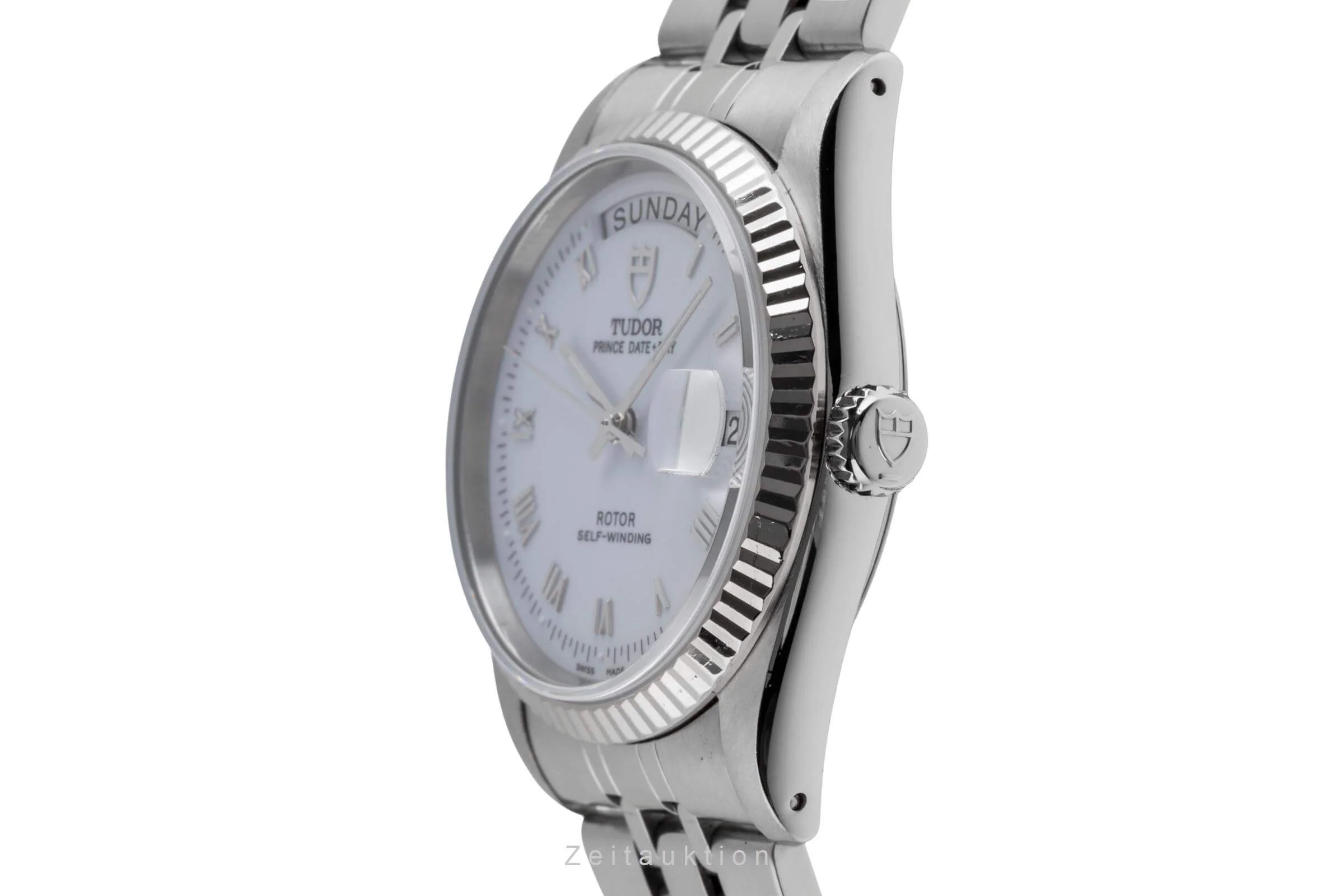 Tudor Date-Day steel / white gold automatic men's watch 76214  [2502396] - Image 7