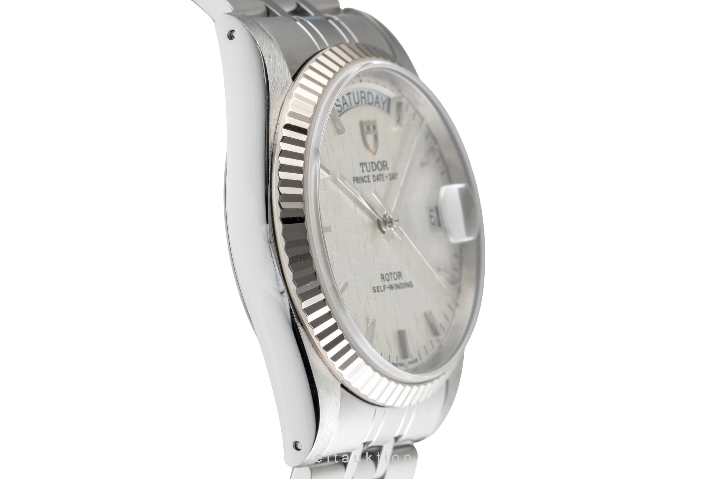 Tudor Date-Day steel / white gold automatic men's watch 76214  [2502398] - Image 8