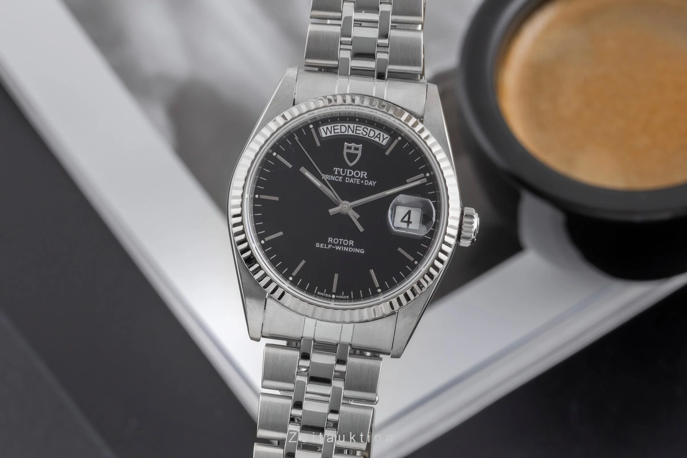 Tudor Date-Day steel / white gold automatic men's watch 76214  [2502661] - Image 2