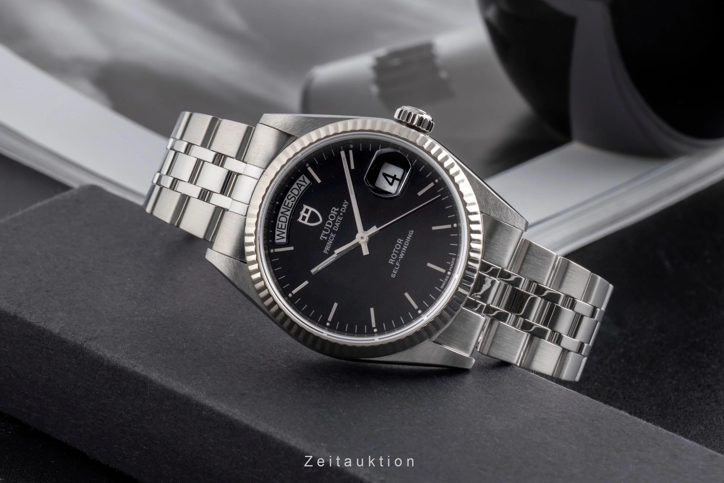 Tudor Date-Day steel / white gold automatic men's watch 76214  [2502661] - Image 3