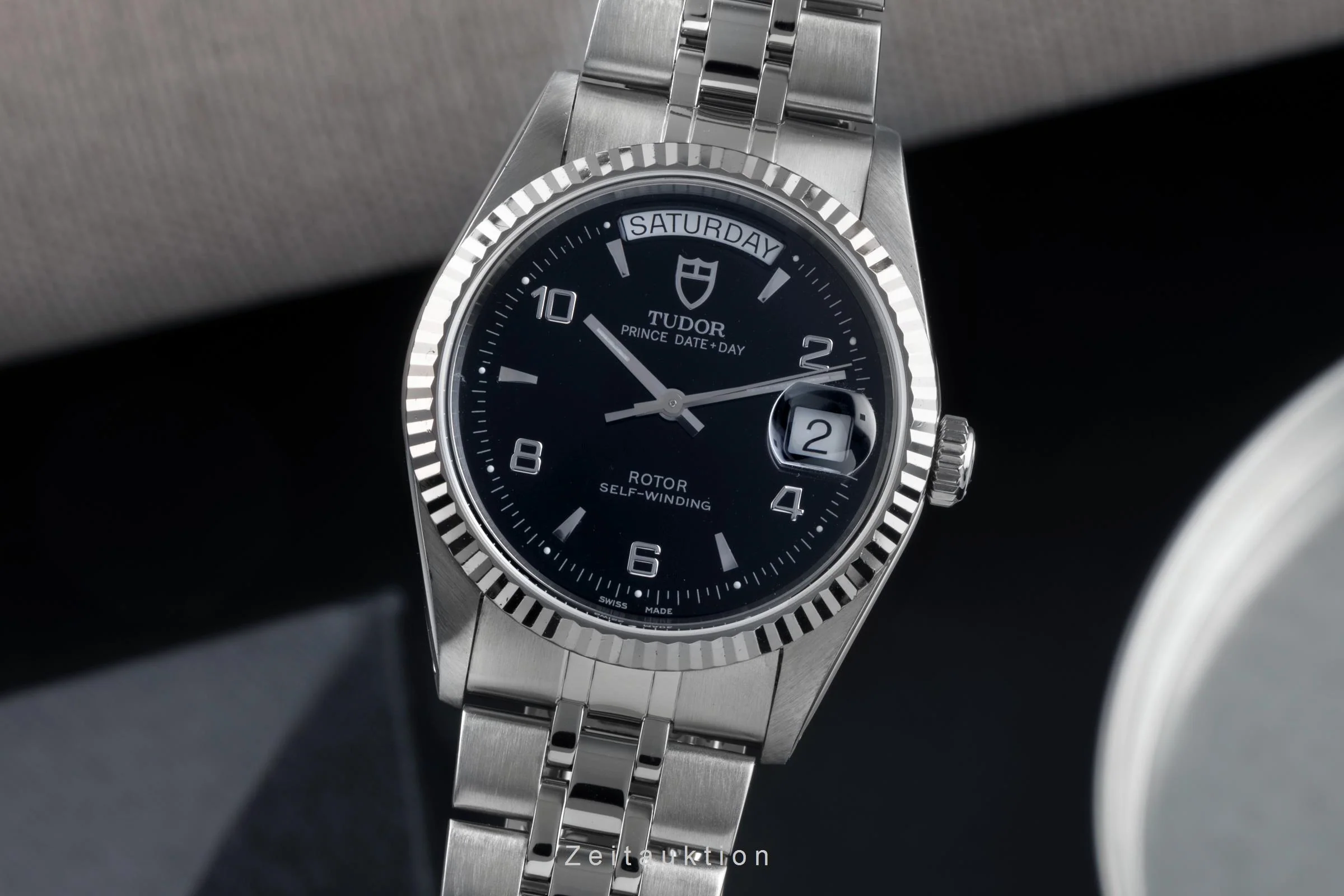 Tudor Date-Day steel / white gold automatic men's watch 76214  [2503229] - Image 2