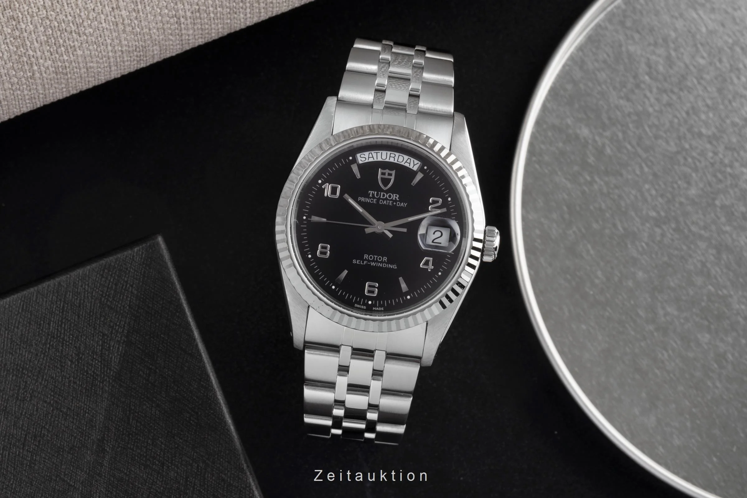 Tudor Date-Day steel / white gold automatic men's watch 76214  [2503229] - Image 4