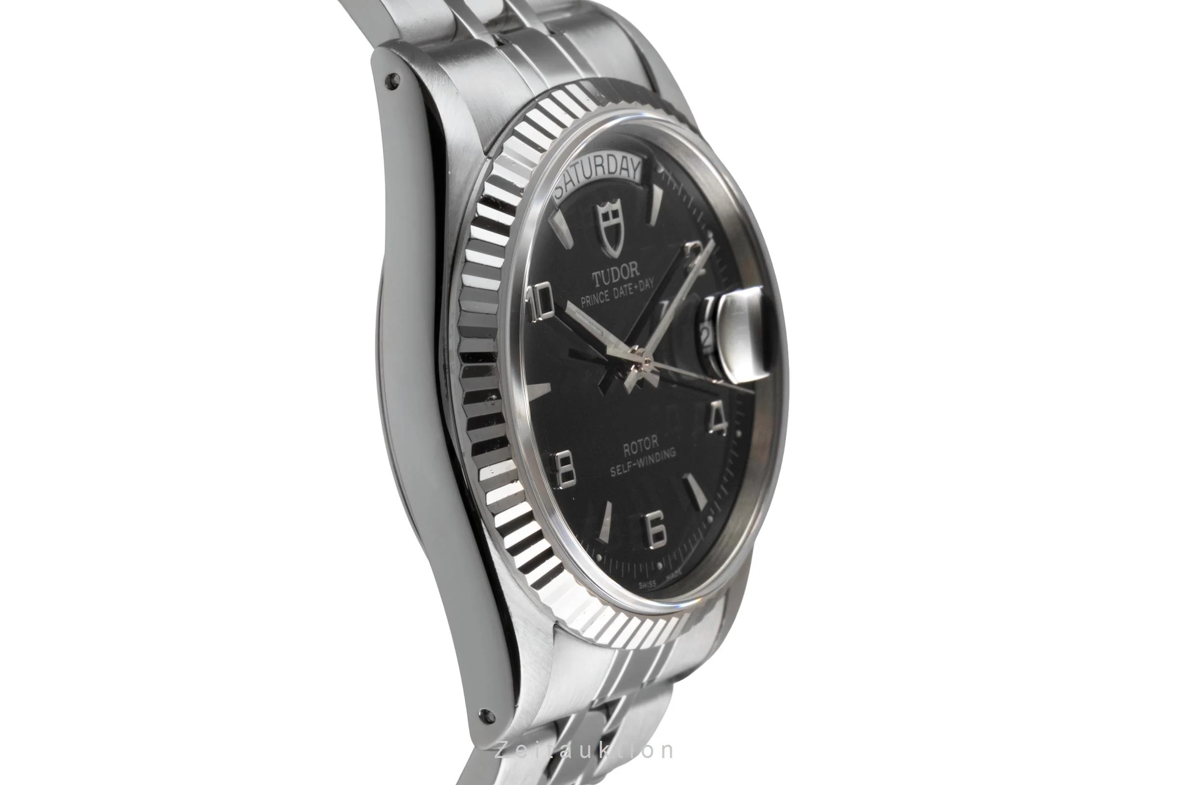 Tudor Date-Day steel / white gold automatic men's watch 76214  [2503229] - Image 8