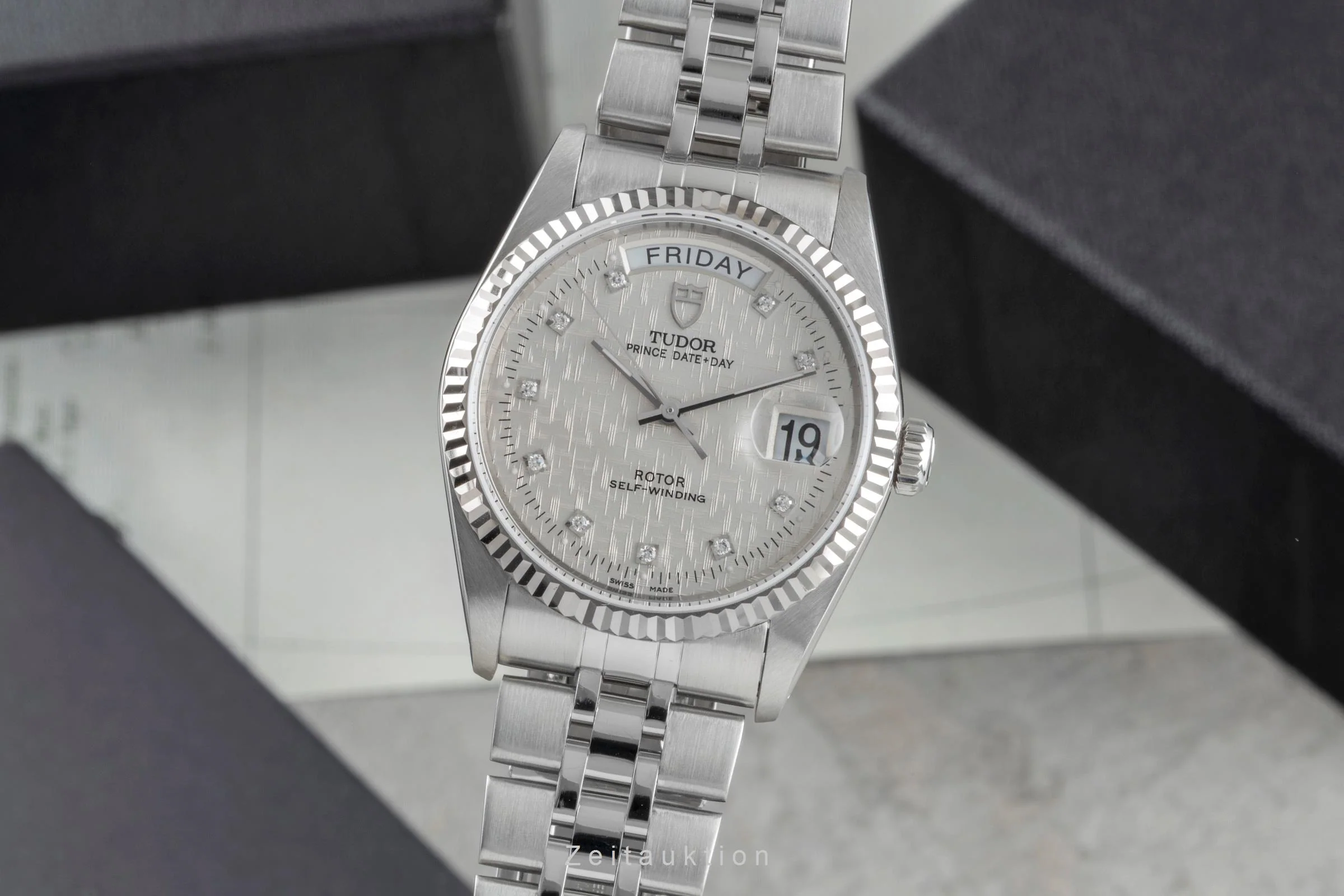 Tudor Date-Day steel / white gold automatic men's watch 76214  [2505497] - Image 2