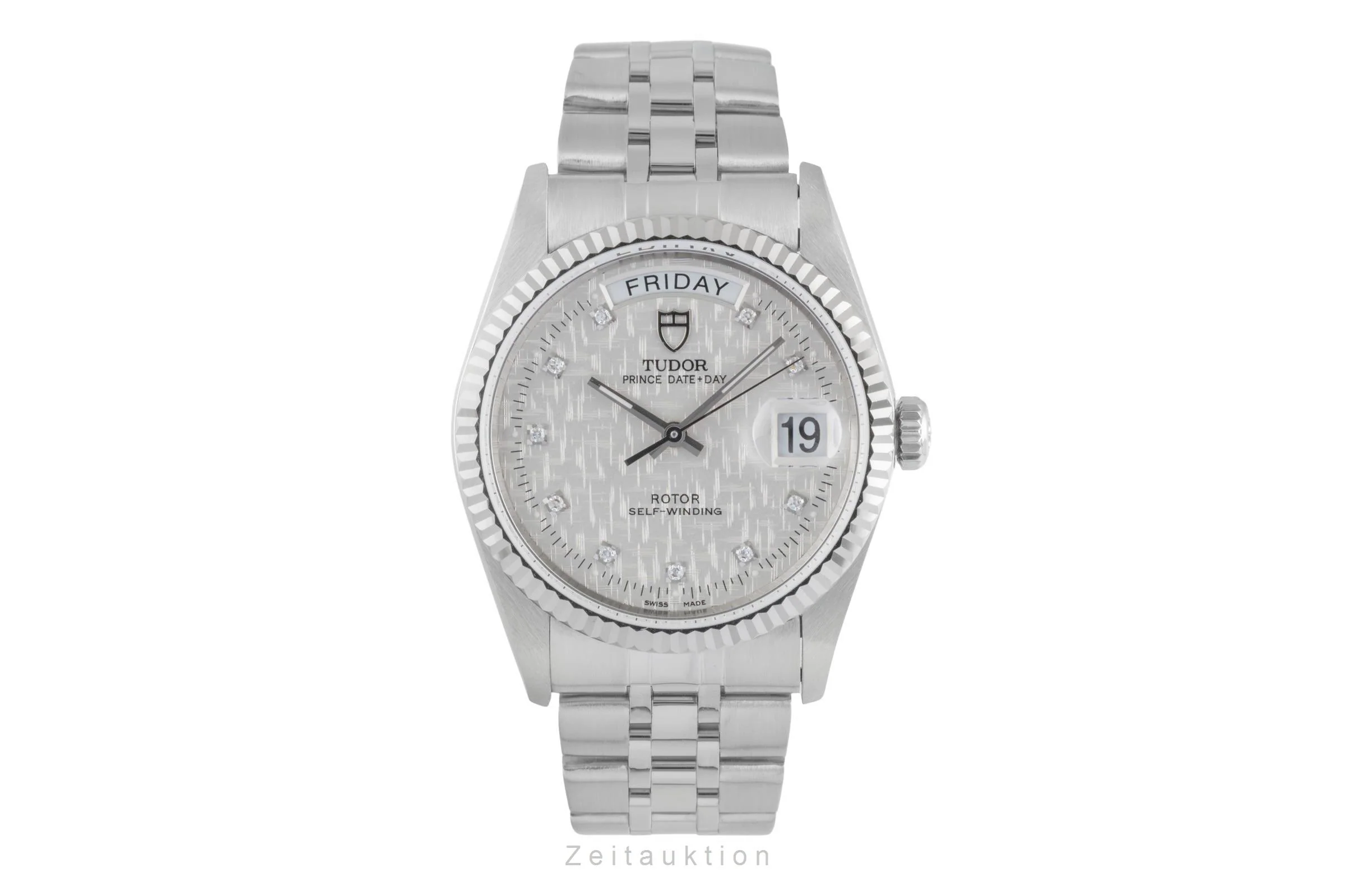 Tudor Date-Day steel / white gold automatic men's watch 76214  [2505497] - Image 5