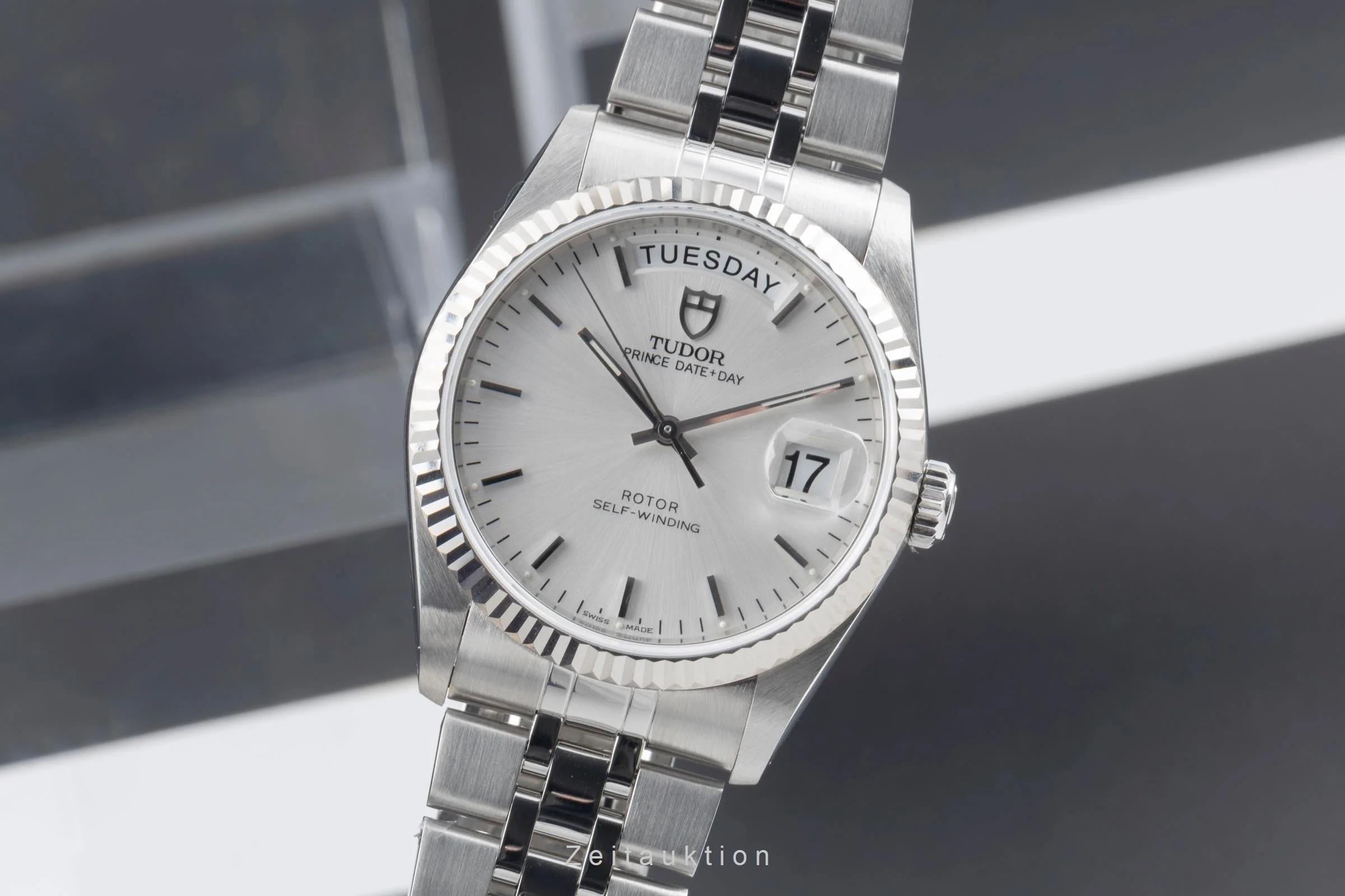 Tudor Date-Day steel / white gold automatic men's watch 76214  [2505498] - Image 2