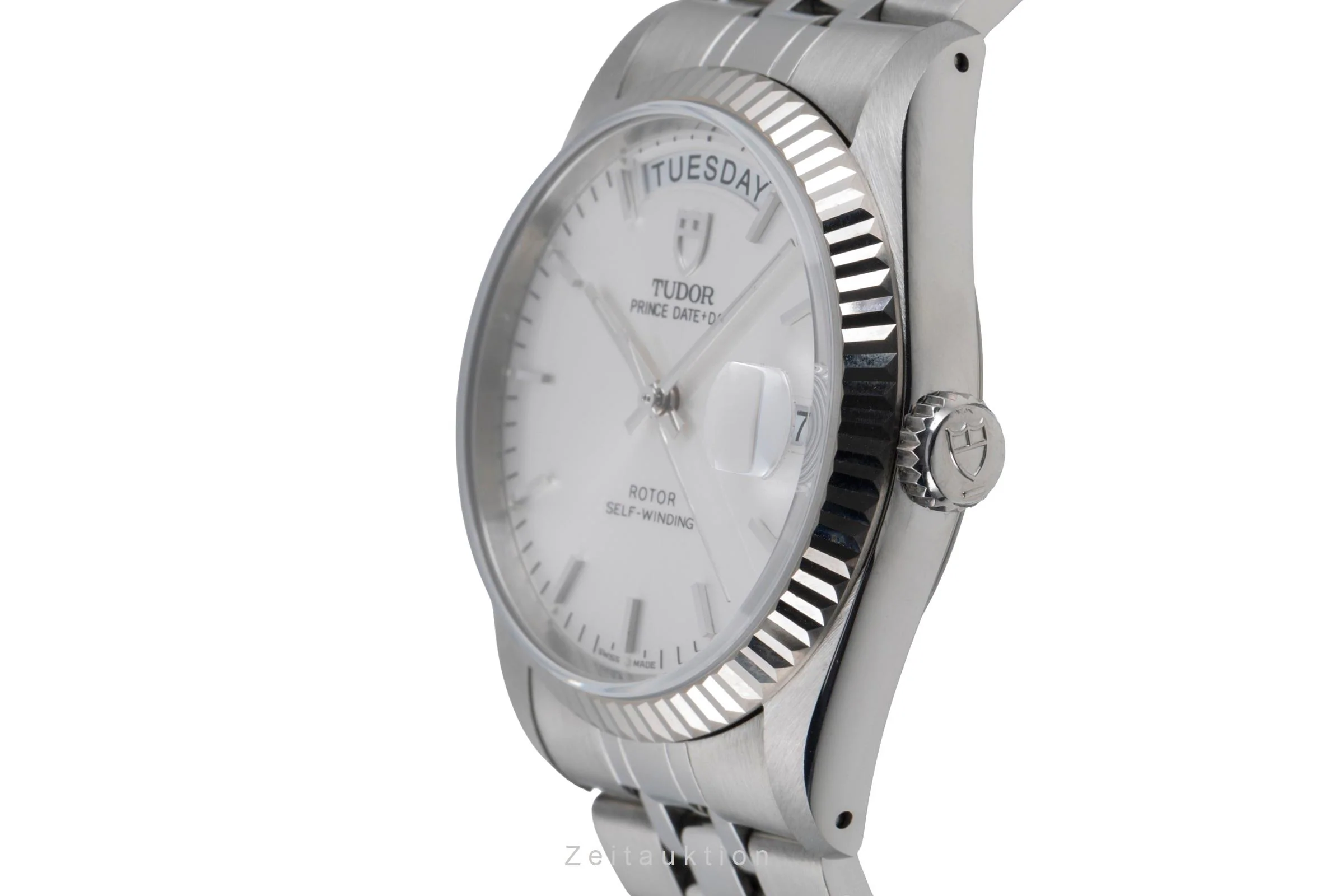 Tudor Date-Day steel / white gold automatic men's watch 76214  [2505498] - Image 7