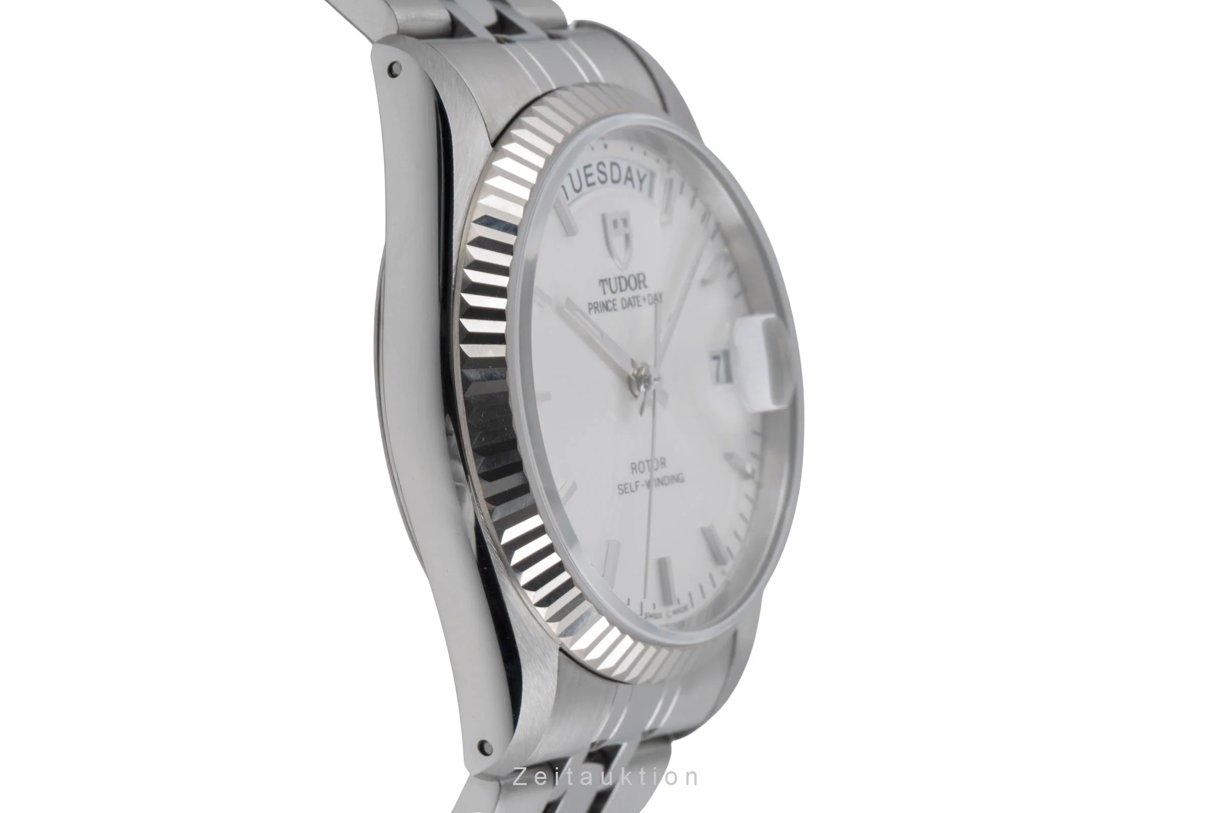 Tudor Date-Day steel / white gold automatic men's watch 76214  [2505498] - Image 8
