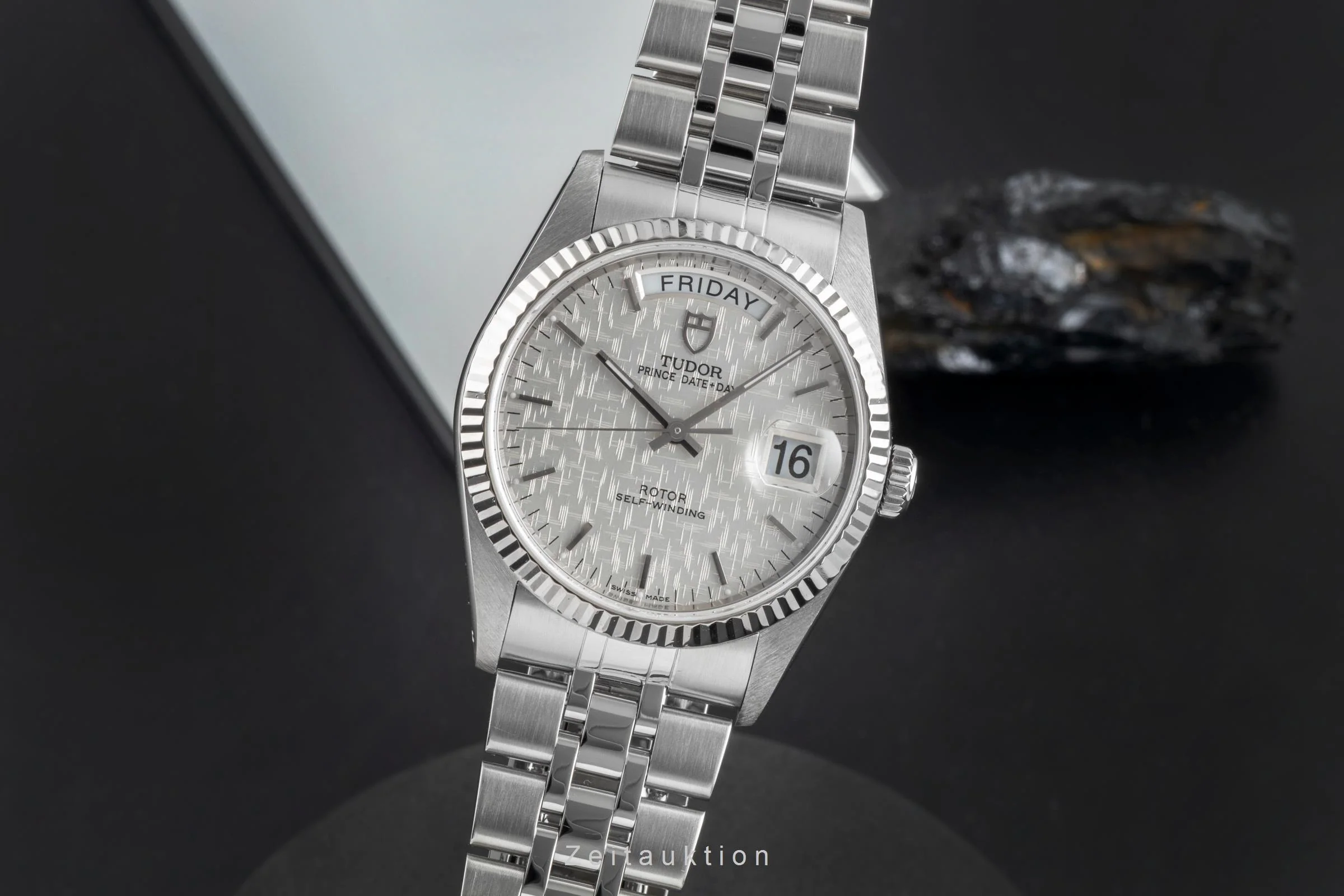 Tudor Date-Day steel / white gold automatic men's watch 76214  [2507290] - Image 2