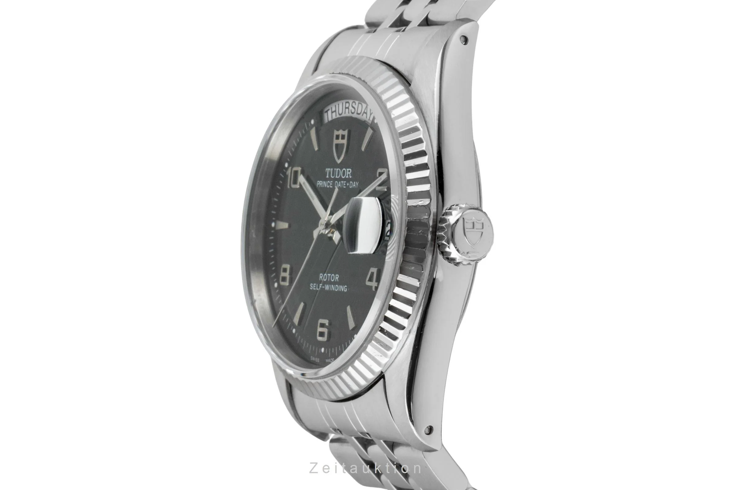Tudor Date-Day steel / white gold automatic men's watch 76214  [2600448] - Image 7