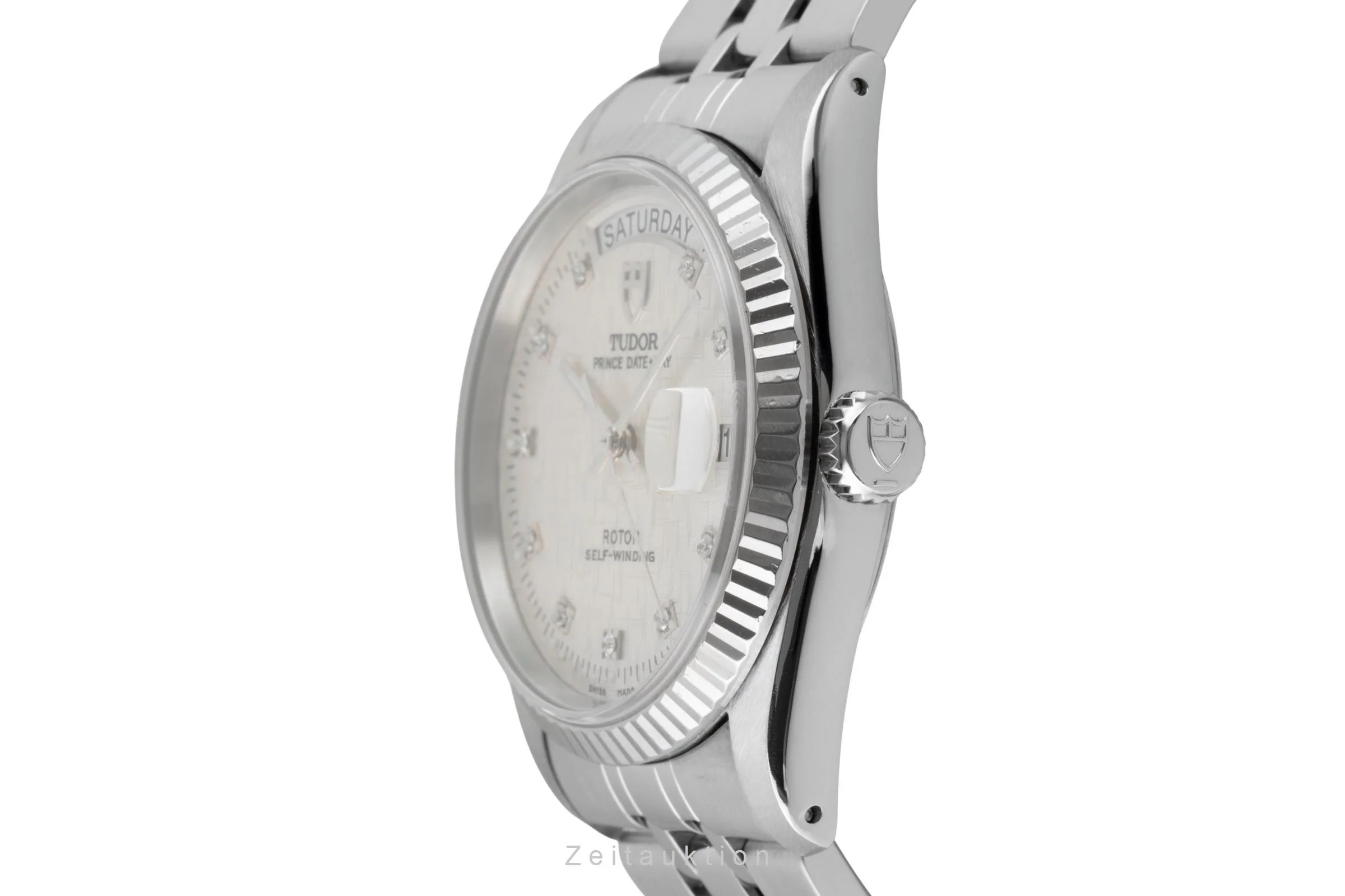 Tudor Date-Day steel / white gold automatic men's watch 76214  [2600449] - Image 7