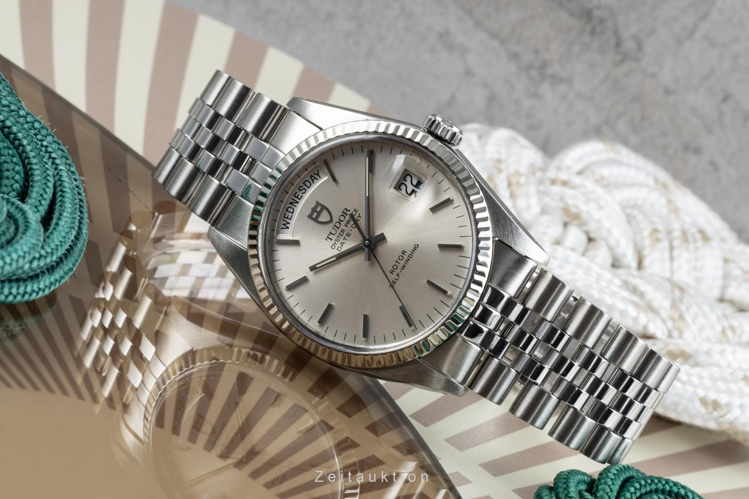 Tudor Date-Day steel / white gold automatic men's watch 94614  [2304719] - Image 2