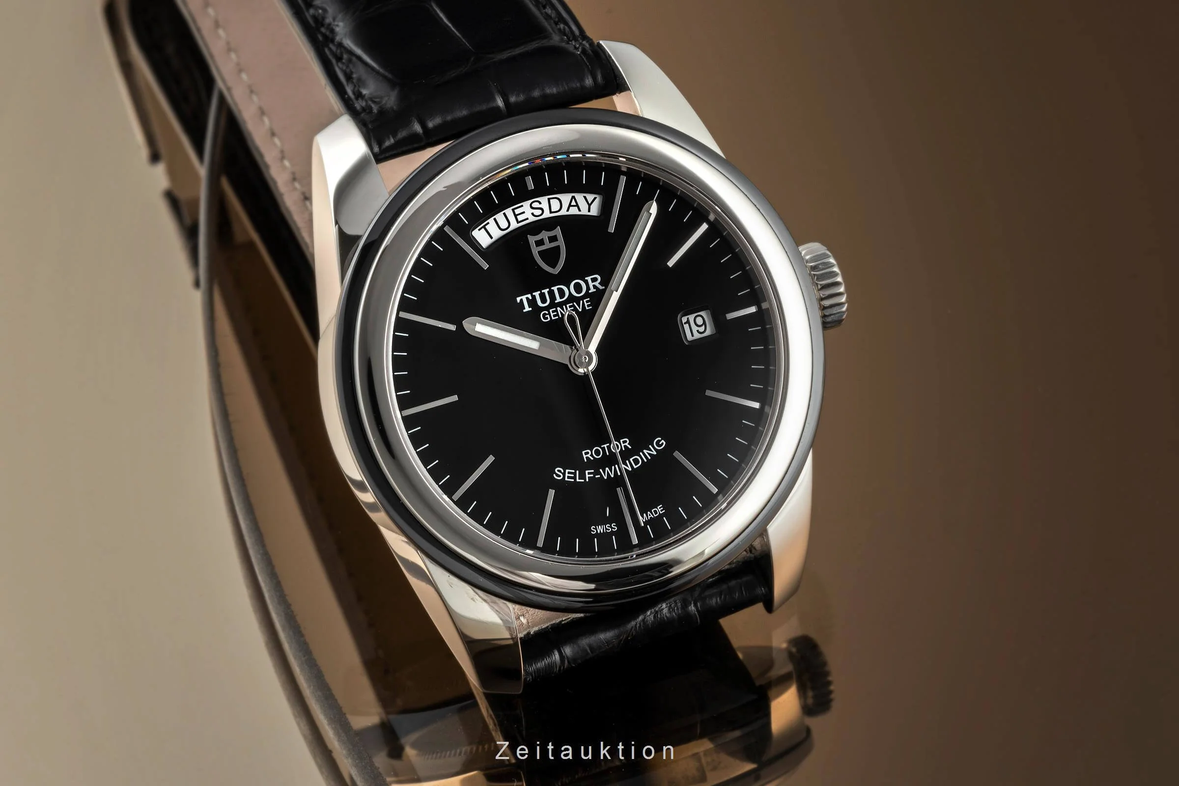 Tudor Glamour Date-Day steel automatic men's watch 56010N  [2402618] - Image 13