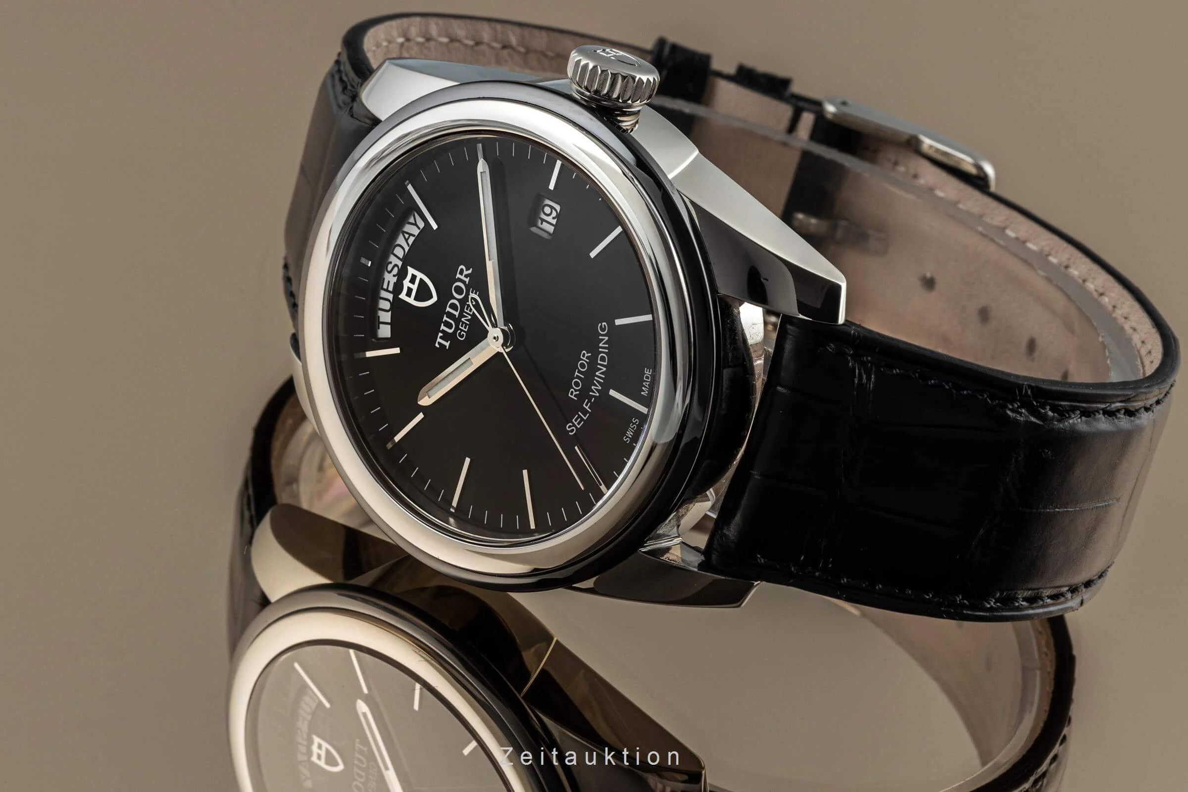 Tudor Glamour Date-Day steel automatic men's watch 56010N  [2402618] - Image 2