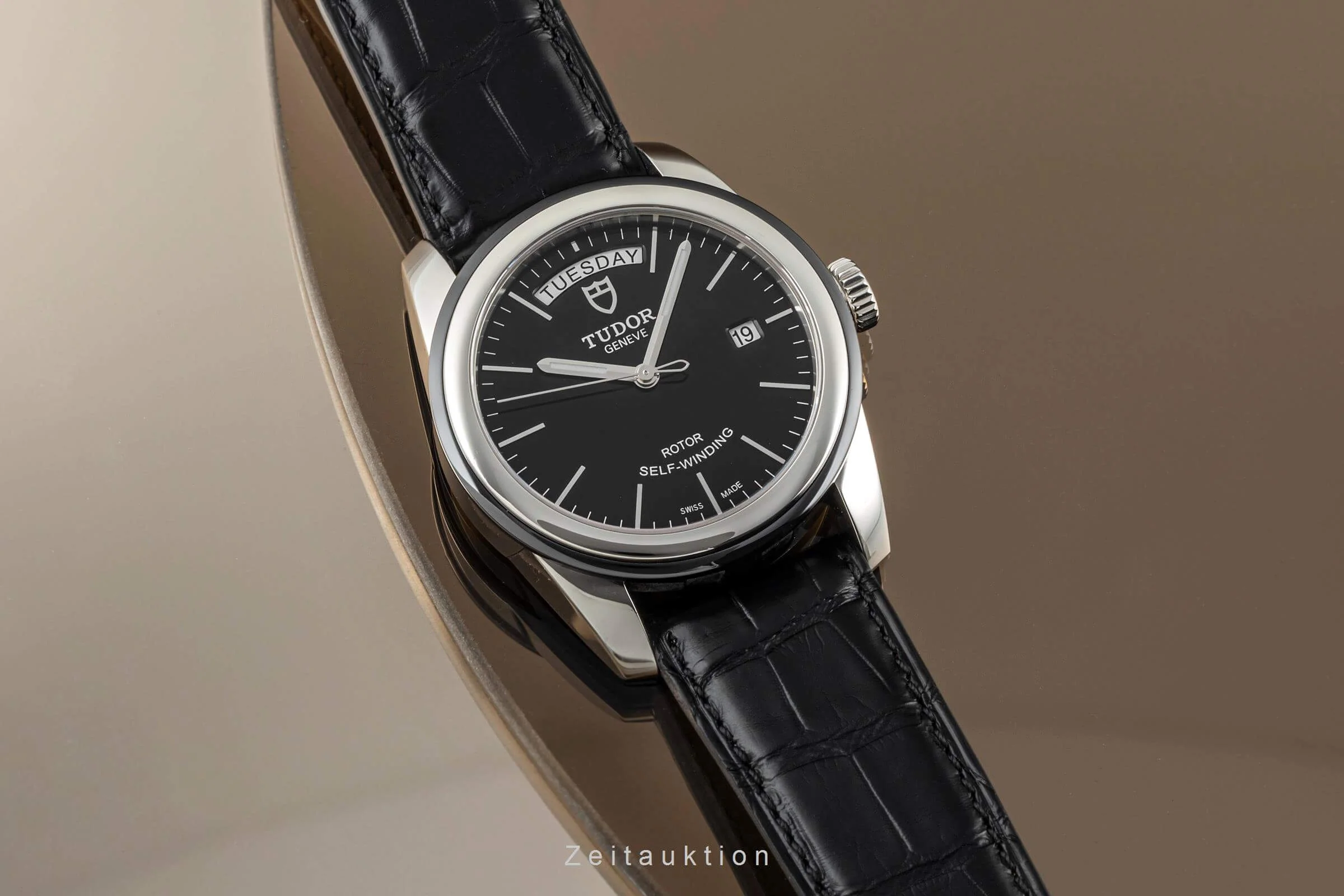 Tudor Glamour Date-Day steel automatic men's watch 56010N  [2402618] - Image 3