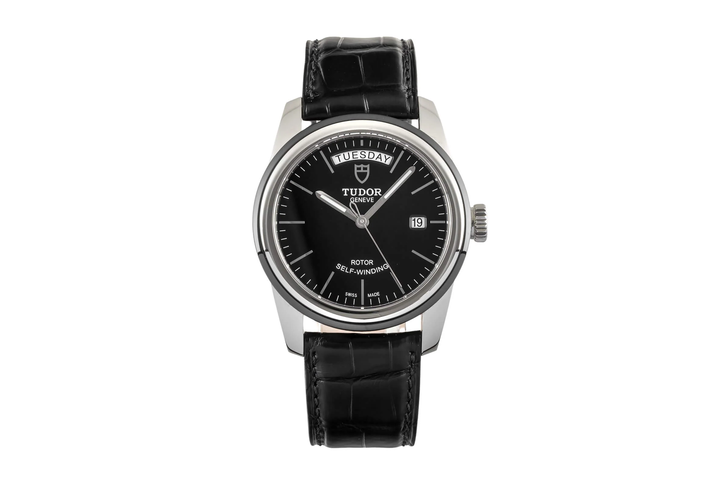 Tudor Glamour Date-Day steel automatic men's watch 56010N  [2402618] - Image 4