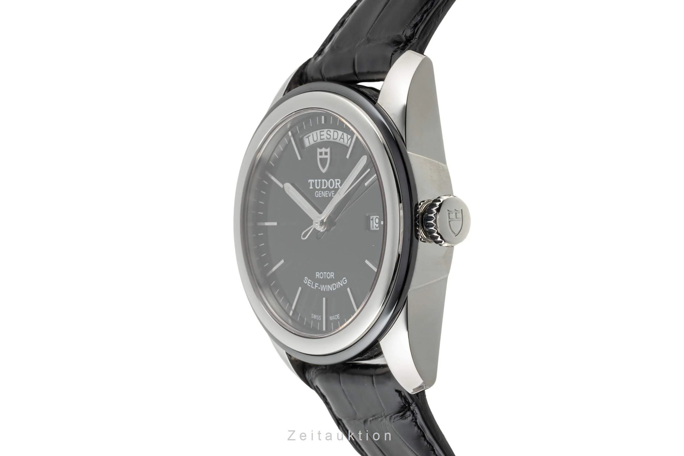 Tudor Glamour Date-Day steel automatic men's watch 56010N  [2402618] - Image 7