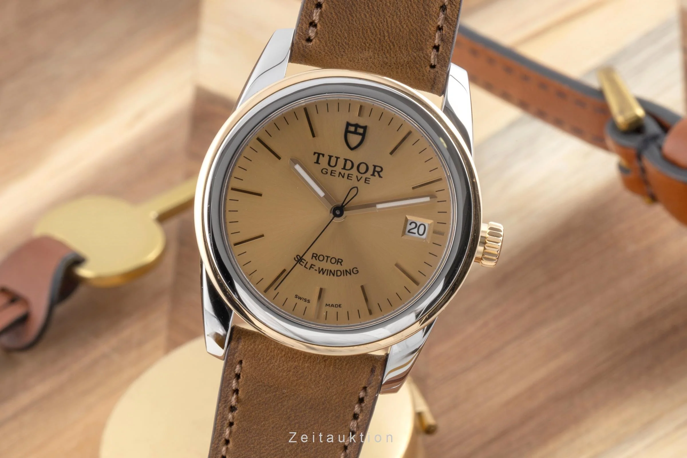 Tudor Glamour Date steel / gold automatic men's watch 55003  [2503495] - Image 2