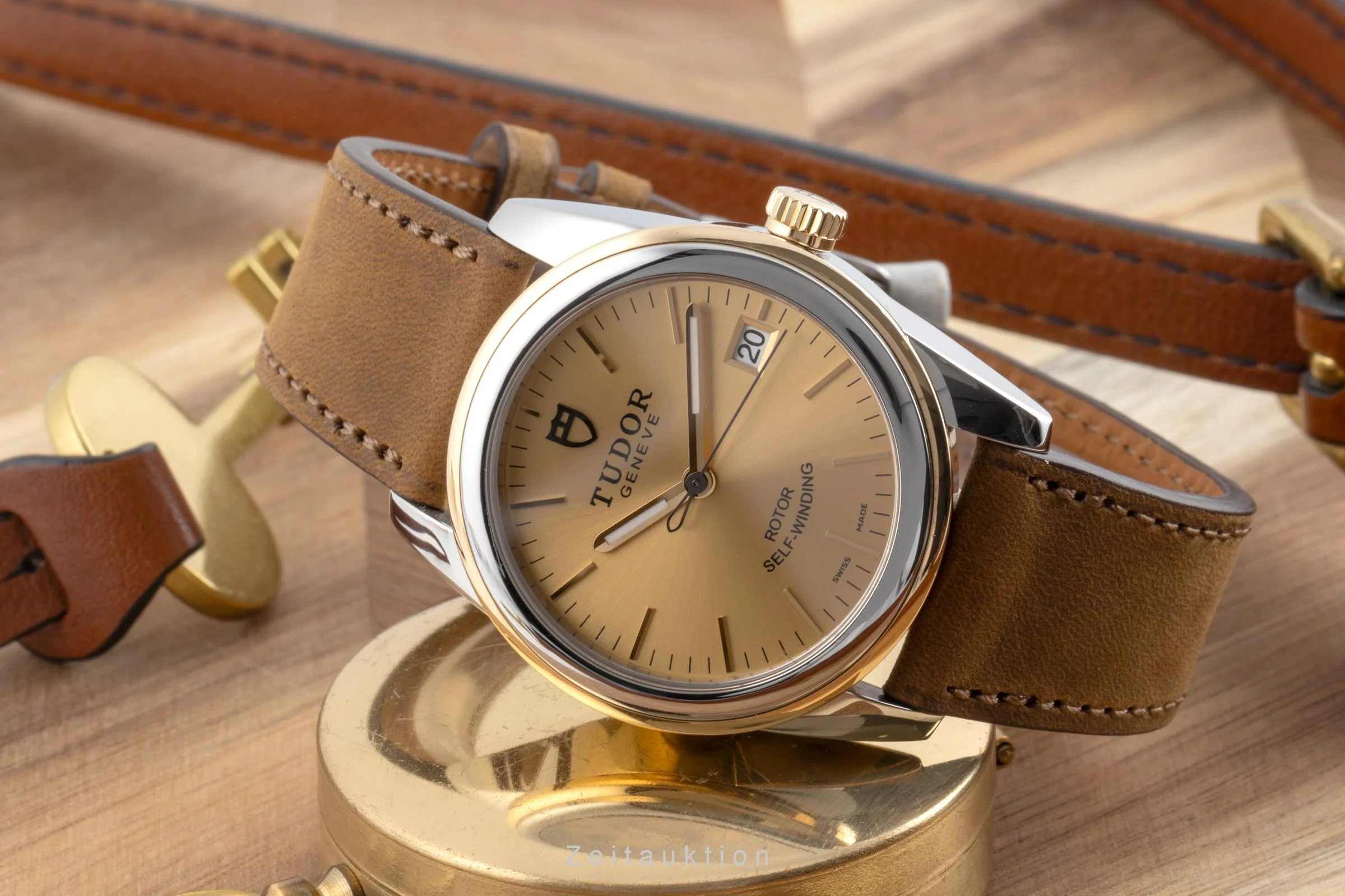 Tudor Glamour Date steel / gold automatic men's watch 55003  [2503495] - Image 3