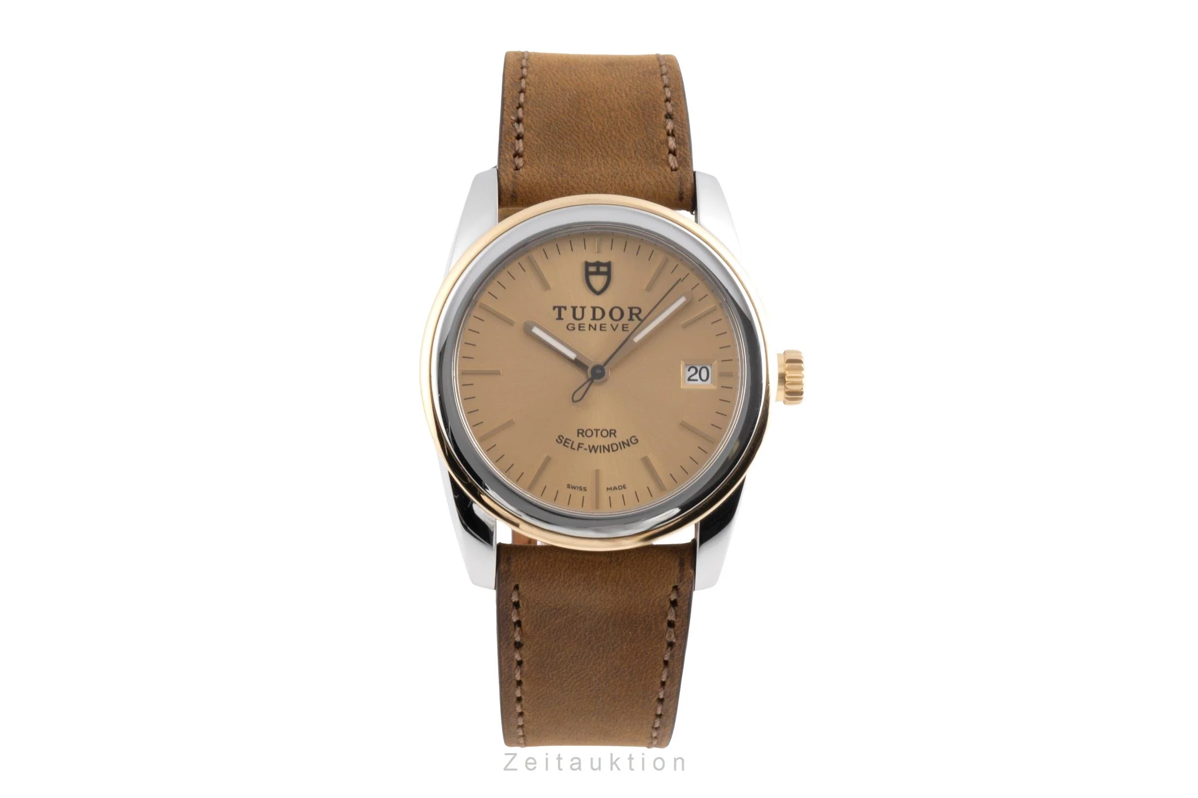 Tudor Glamour Date steel / gold automatic men's watch 55003  [2503495] - Image 5