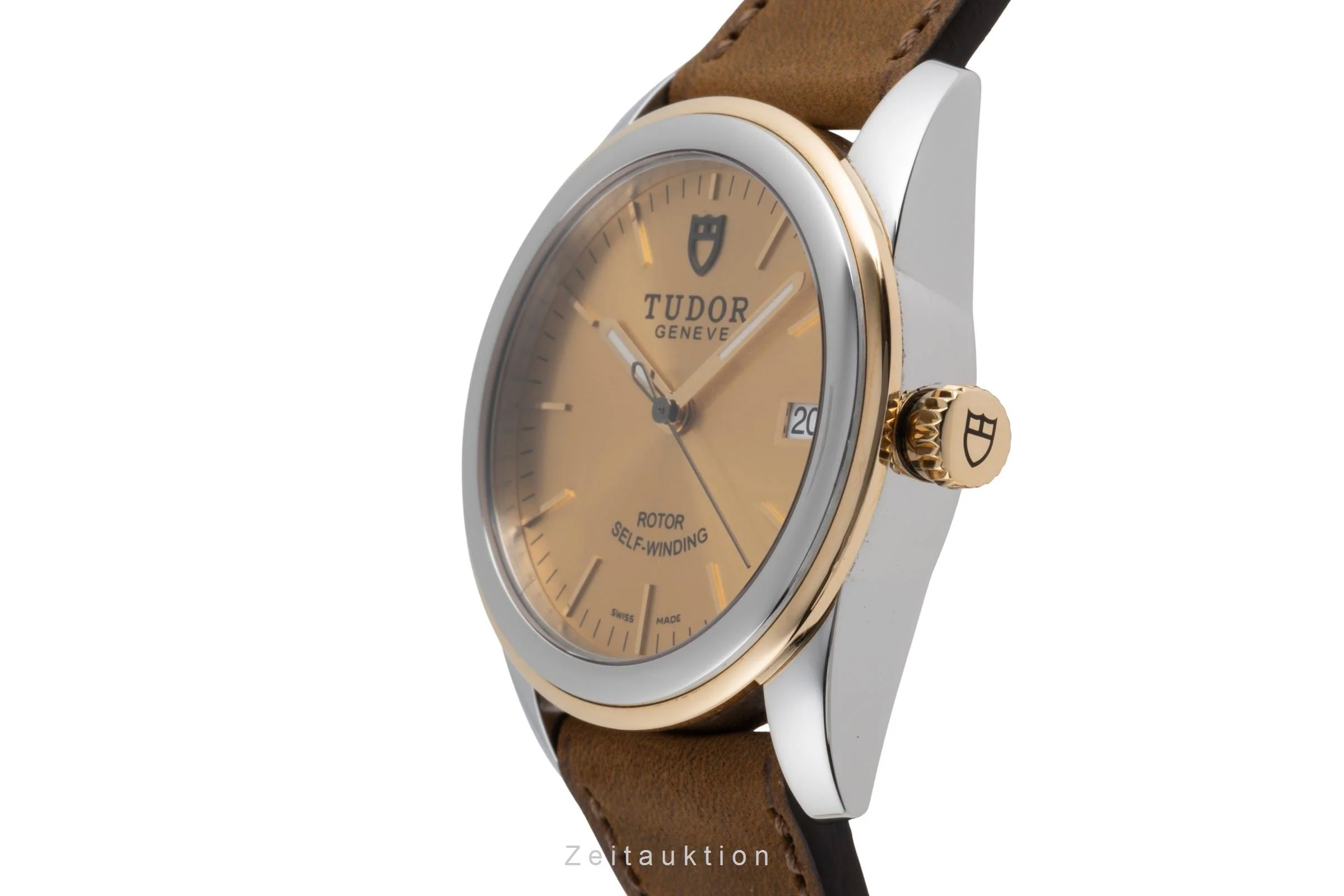 Tudor Glamour Date steel / gold automatic men's watch 55003  [2503495] - Image 7