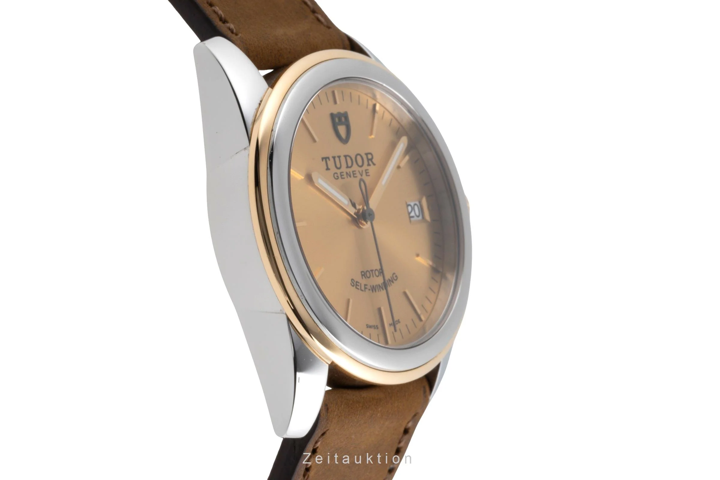 Tudor Glamour Date steel / gold automatic men's watch 55003  [2503495] - Image 8