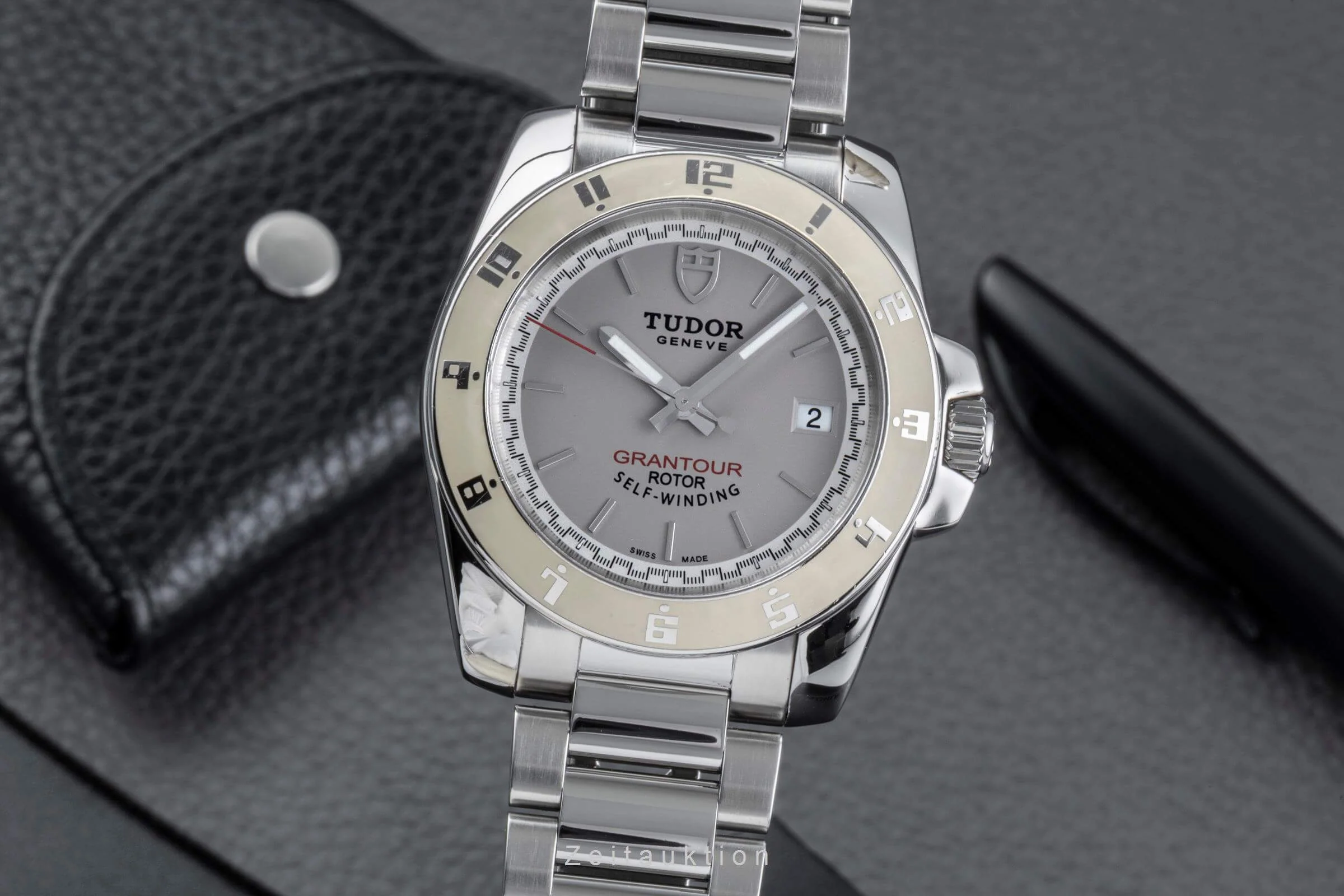 Tudor Grantour chronograph steel automatic men's watch 20050  [2502008] - Image 2