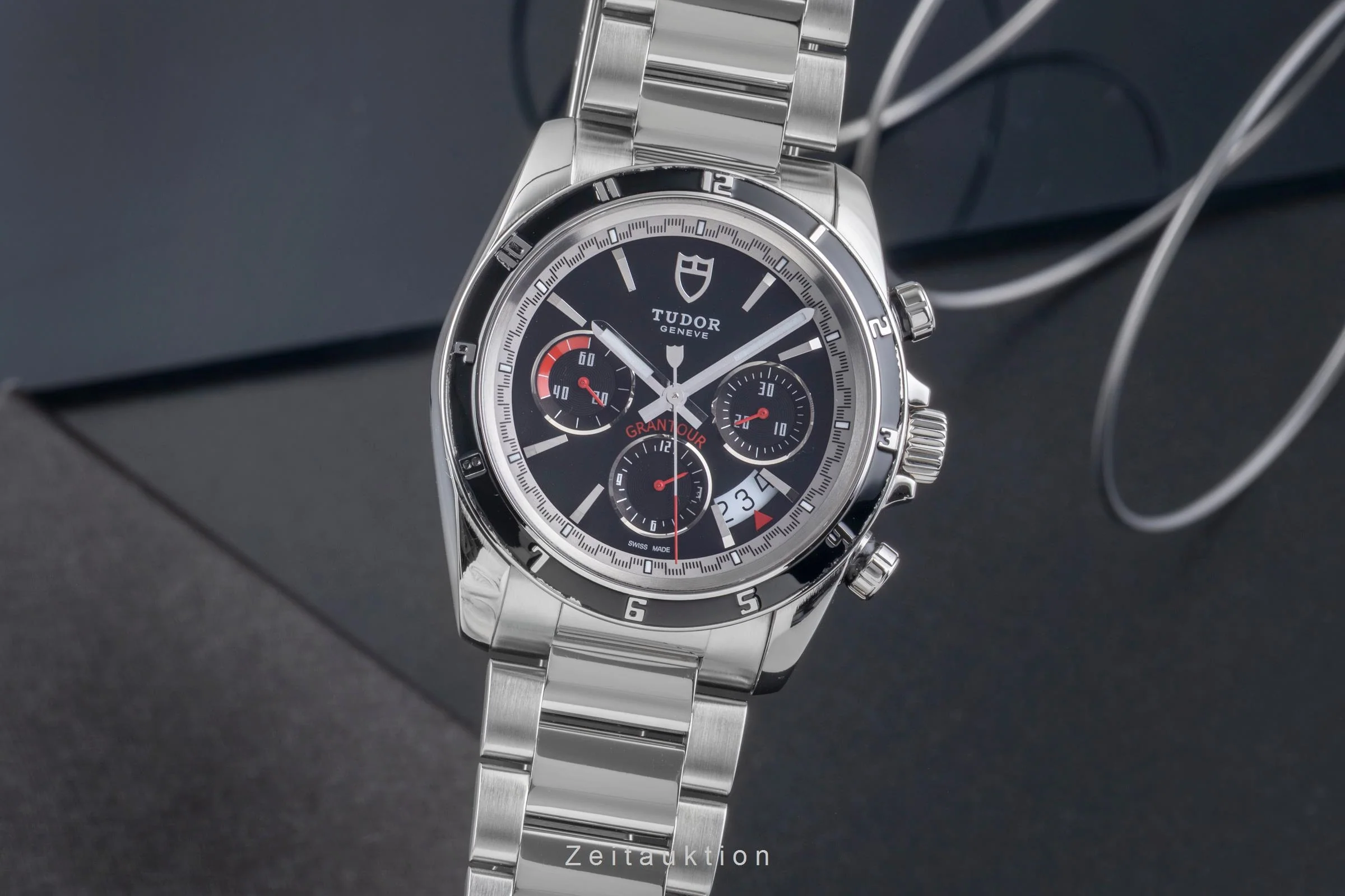 Tudor Grantour chronograph steel automatic men's watch 20530  [2505931] - Image 2