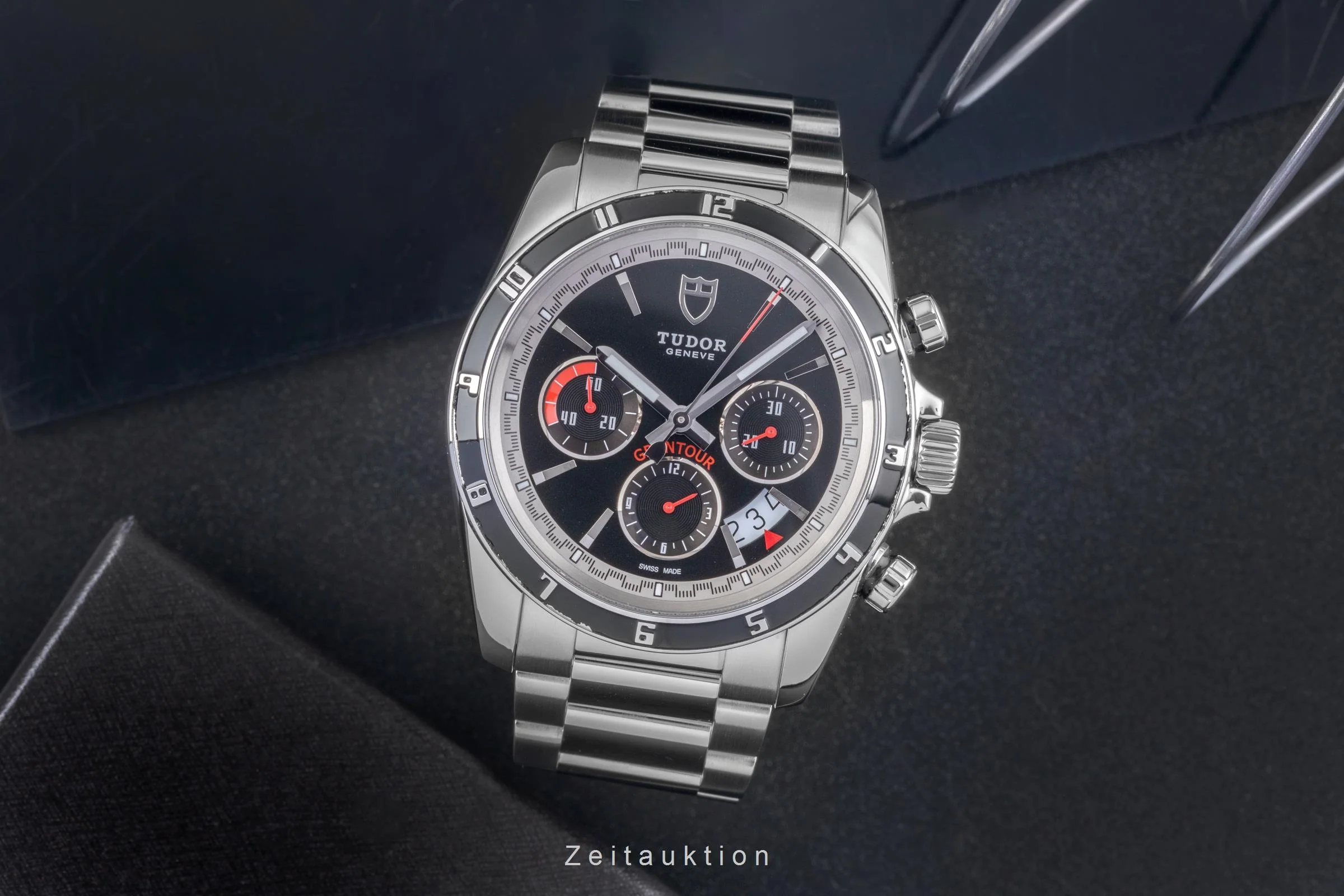 Tudor Grantour chronograph steel automatic men's watch 20530  [2505931] - Image 4