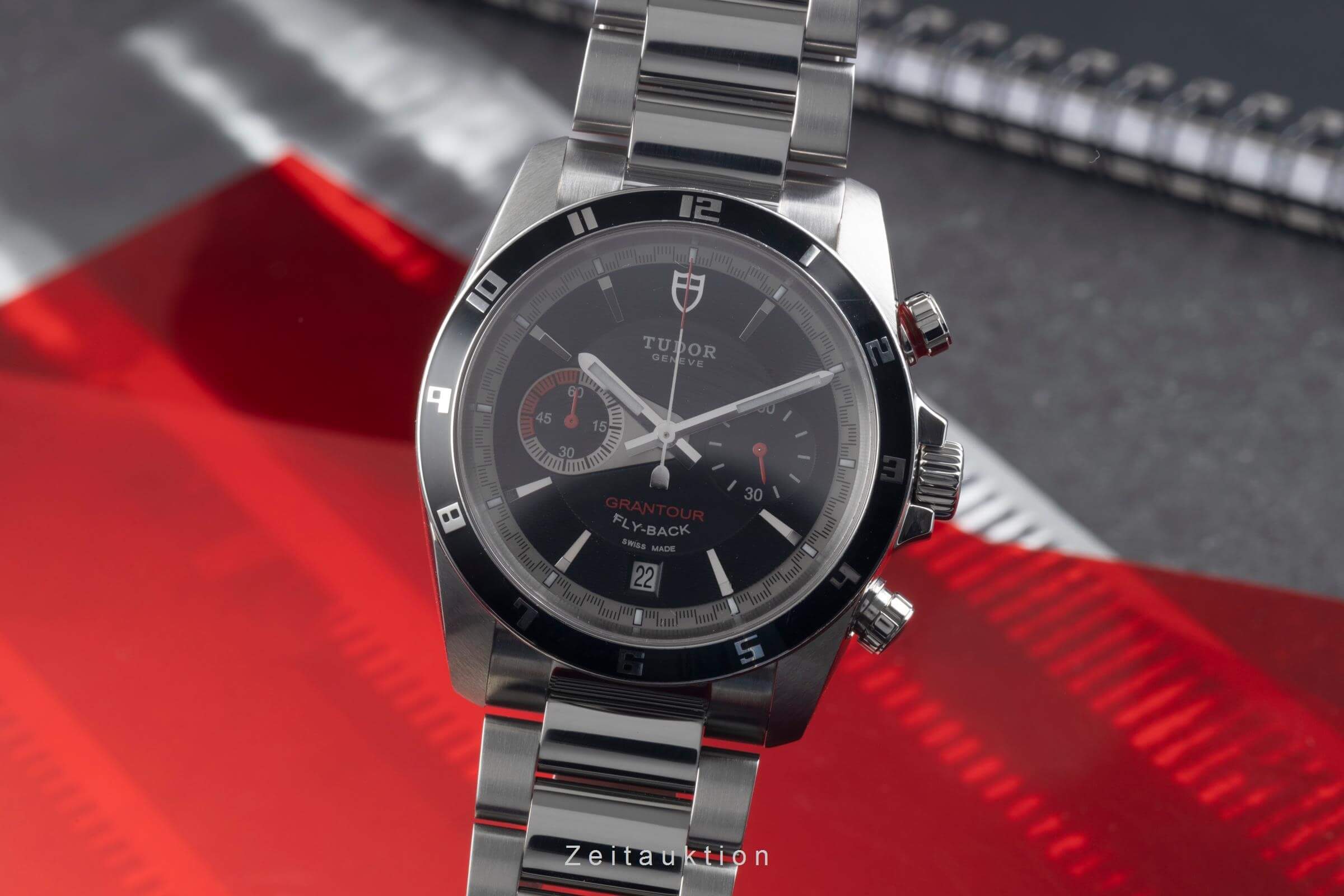 Tudor Grantour chronograph steel automatic men's watch 20550  [2500455] - Image 2