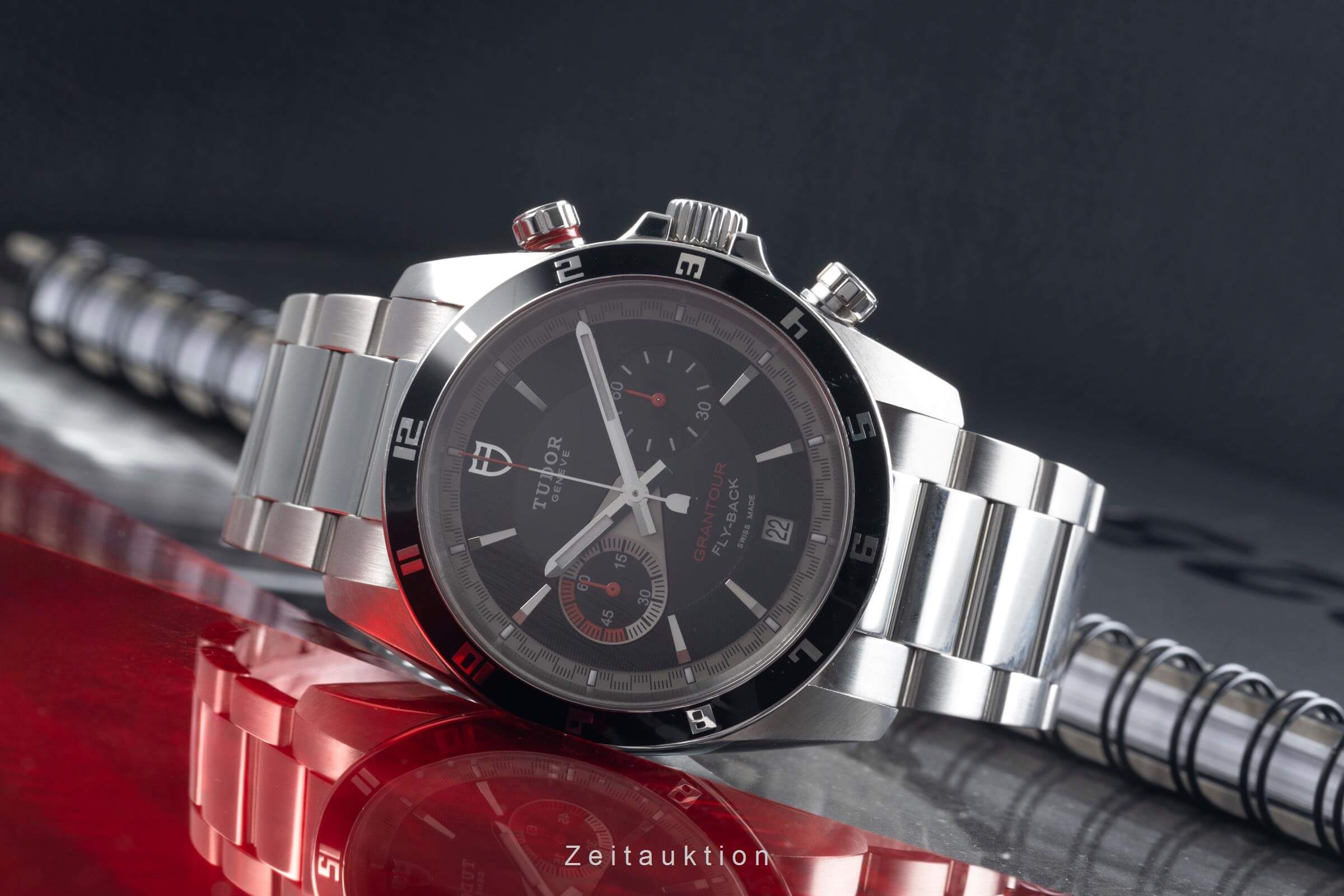 Tudor Grantour chronograph steel automatic men's watch 20550  [2500455] - Image 3