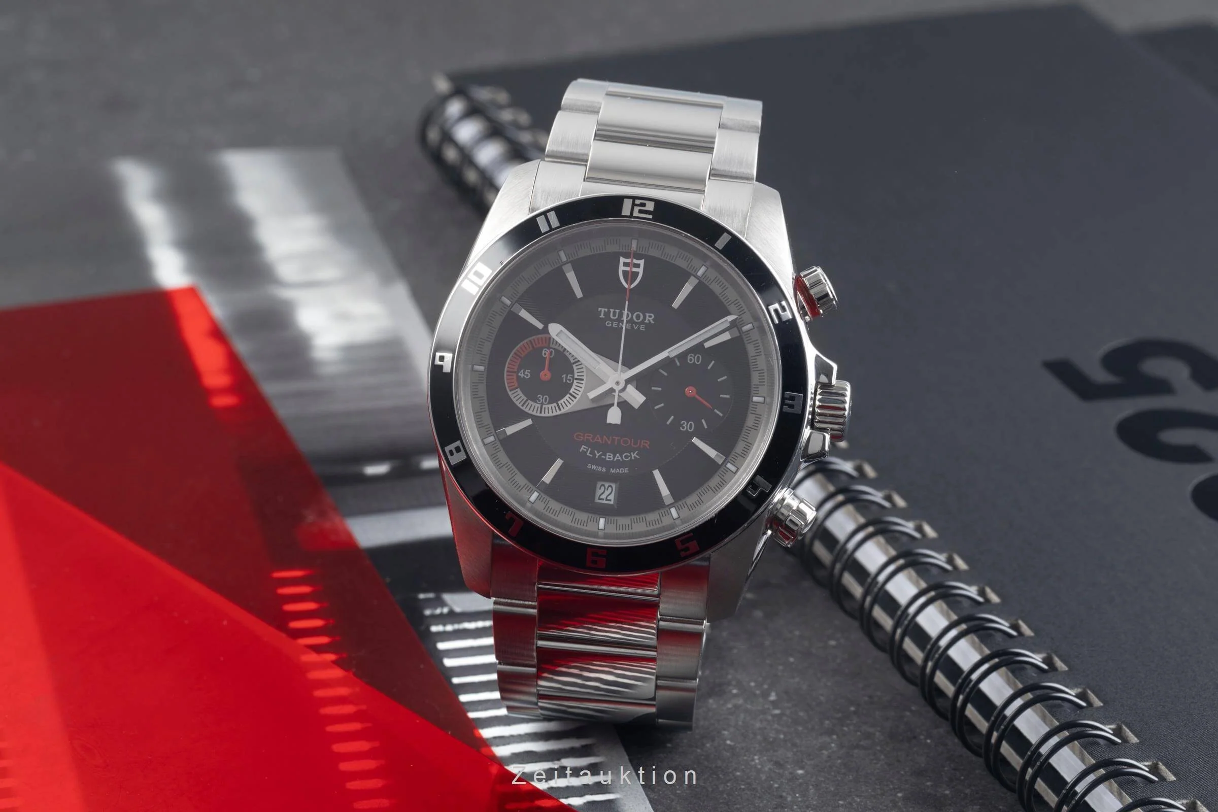 Tudor Grantour chronograph steel automatic men's watch 20550  [2500455] - Image 4