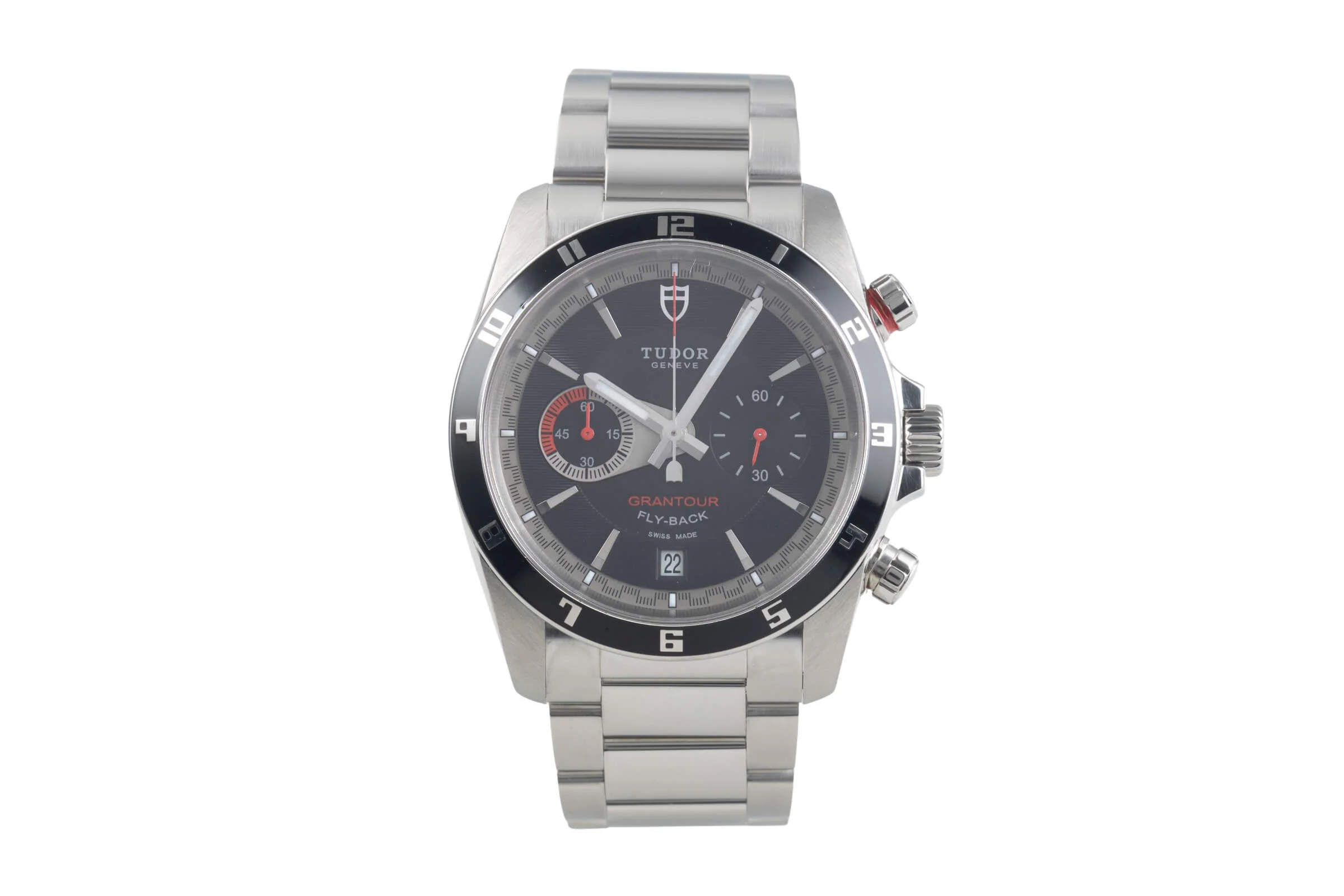 Tudor Grantour chronograph steel automatic men's watch 20550  [2500455] - Image 5