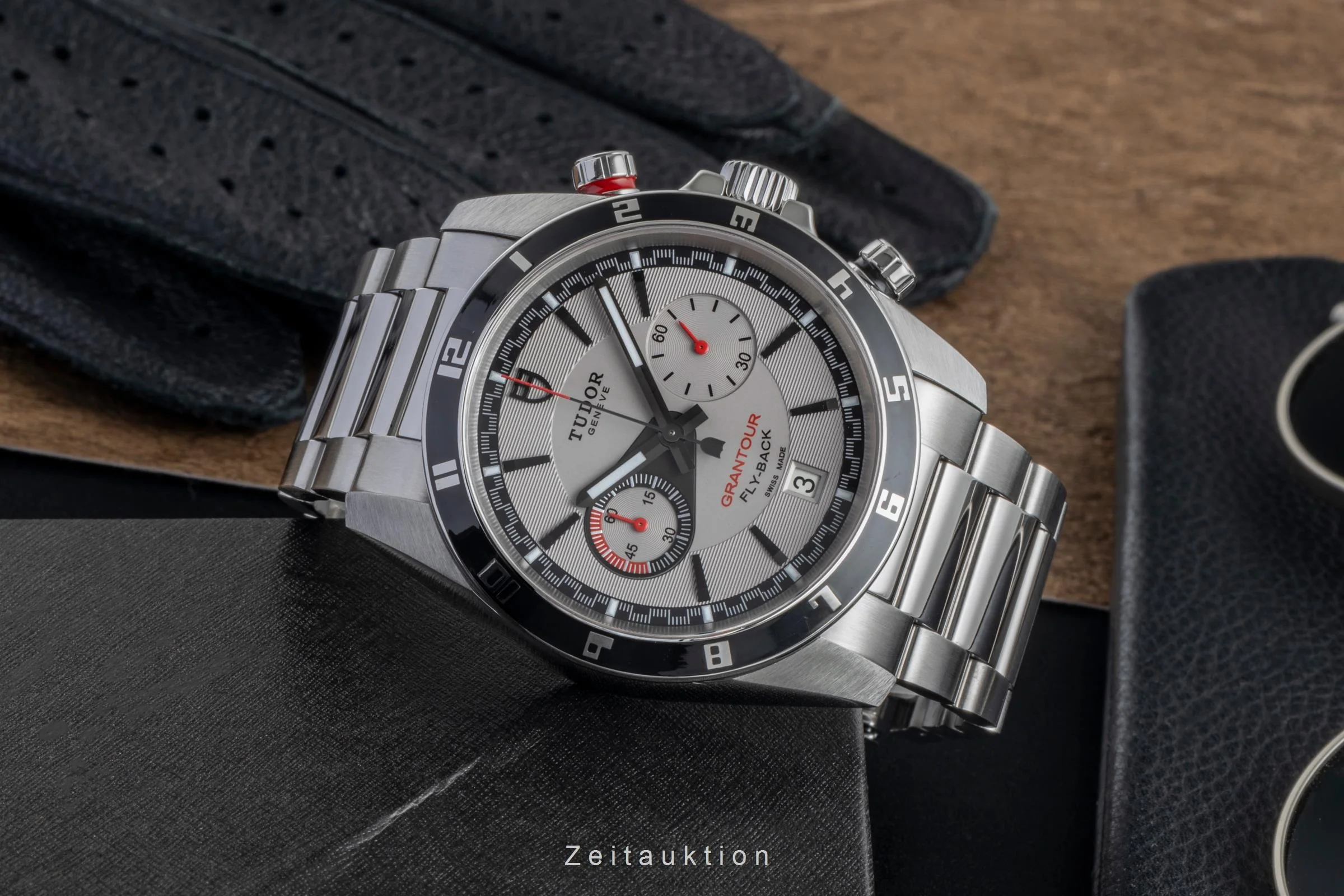 Tudor Grantour chronograph steel automatic men's watch 20550  [2505930] - Image 3