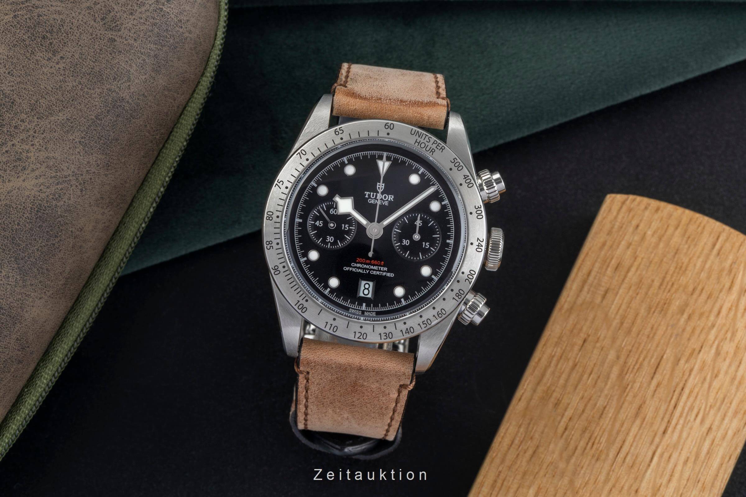 Tudor Heritage Black Bay chronograph steel automatic men's watch 79350  [2501520] - Image 4