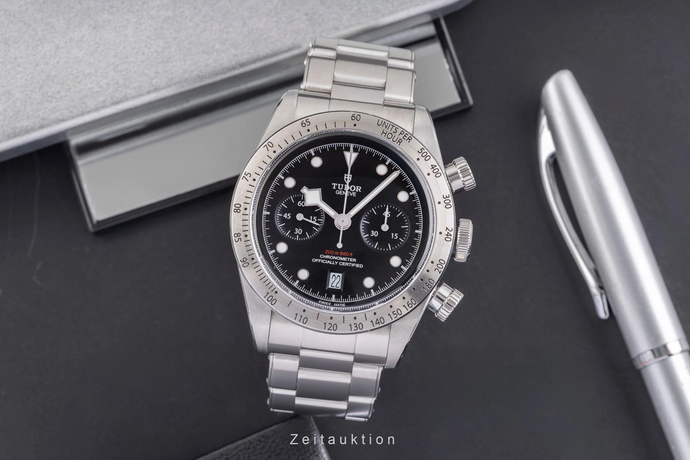 Tudor Heritage Chronograph  chronograph steel automatic men's watch 79350 LP: 5760EUR  [2504349] - Image 4