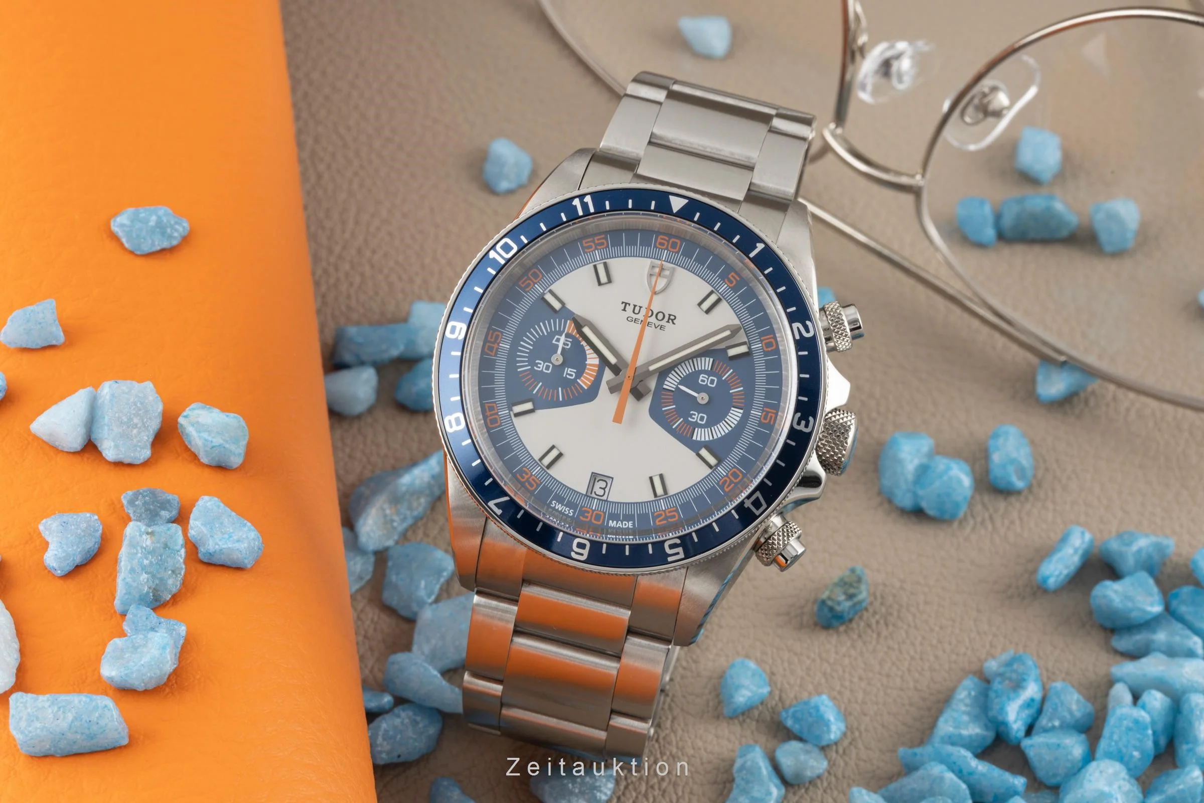 Tudor Heritage chronograph steel automatic men's watch 70330B LP: 5550EUR  [2400127] - Image 3