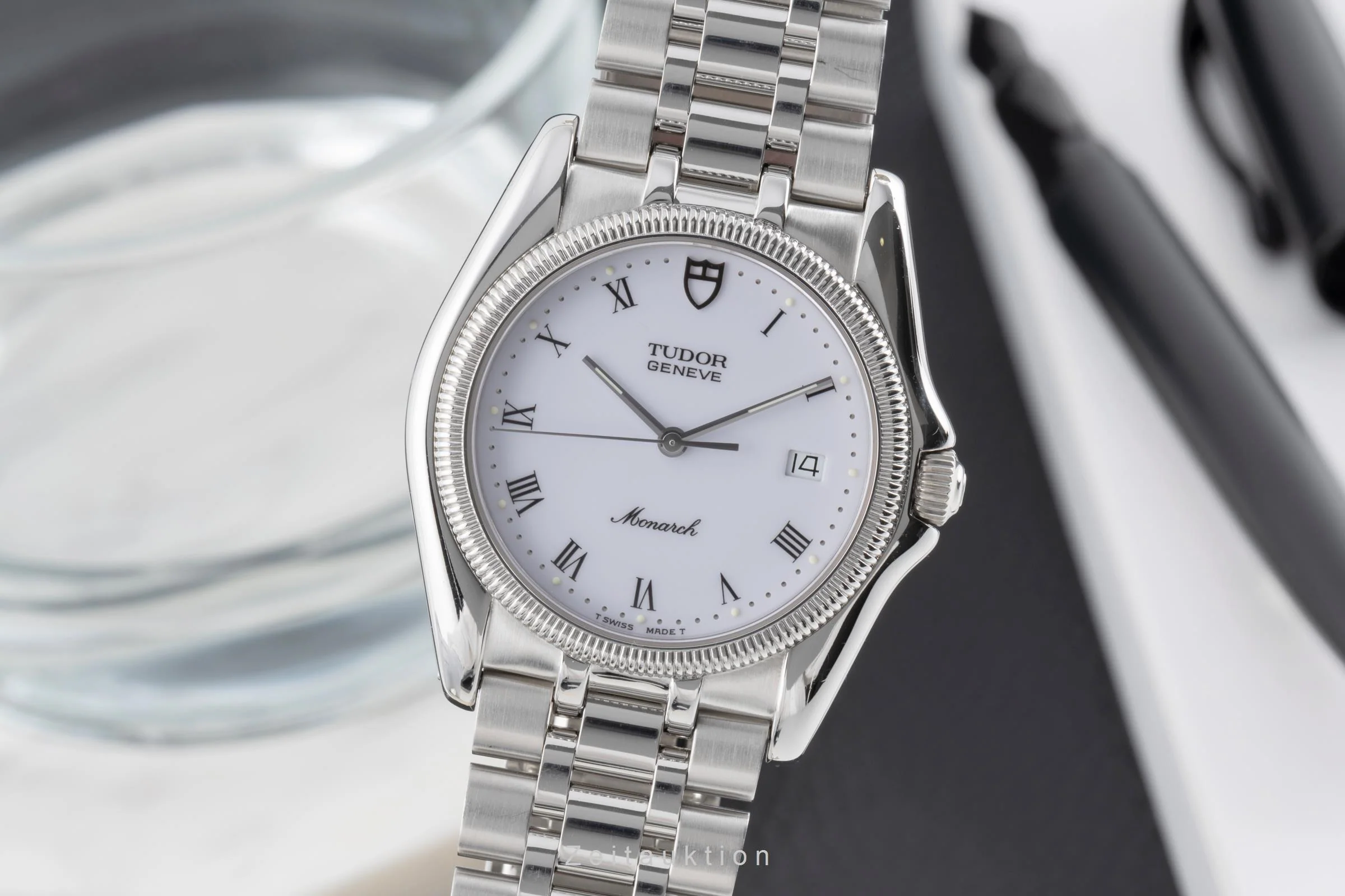 Tudor Monarch steel quartz men's watch 15630  [2503665] - Image 2