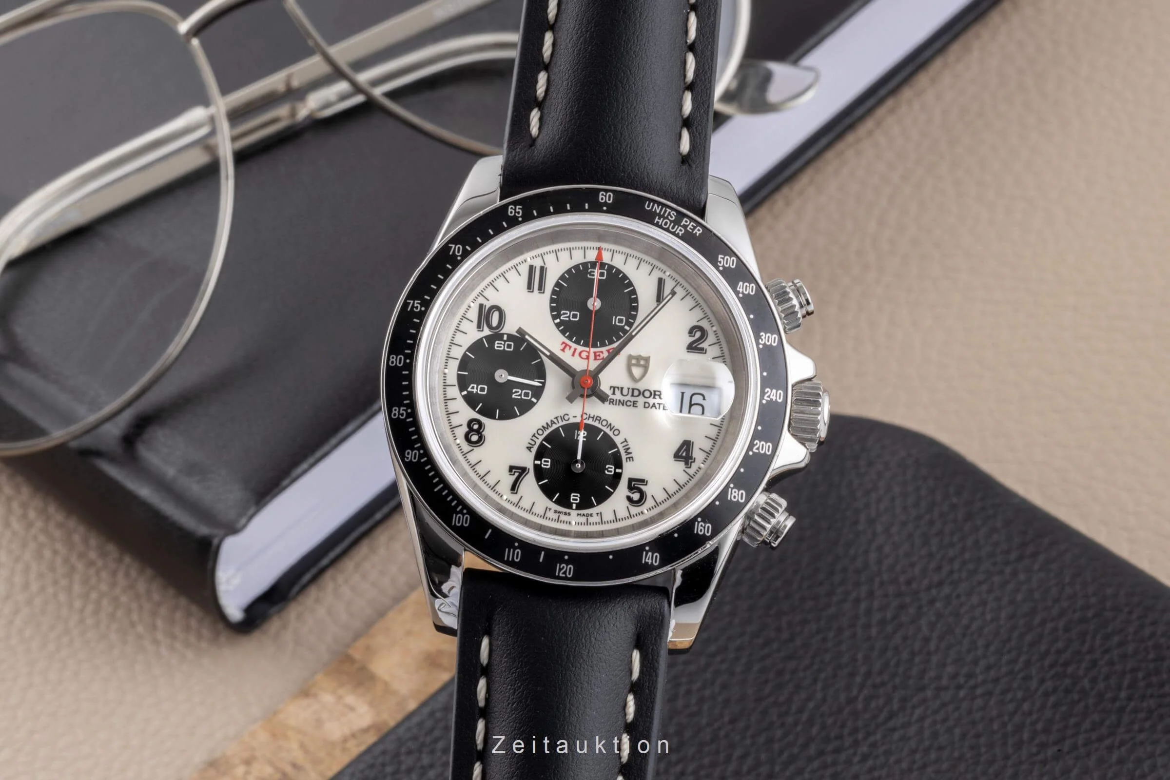 Tudor Prince Date chronograph steel automatic men's watch 79260P  [2500306] - Image 2
