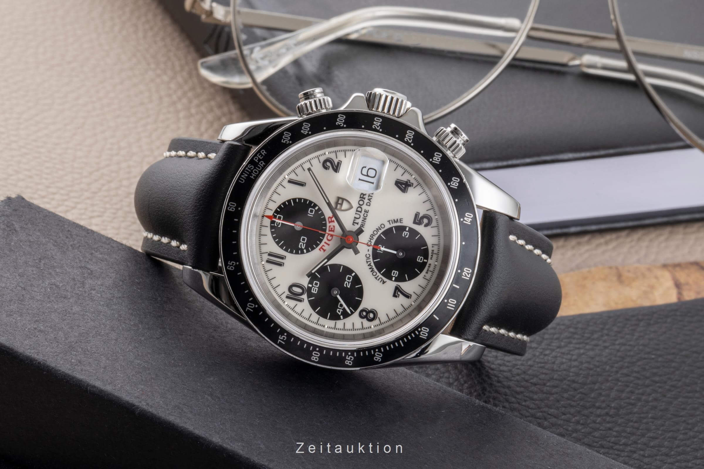 Tudor Prince Date chronograph steel automatic men's watch 79260P  [2500306] - Image 3