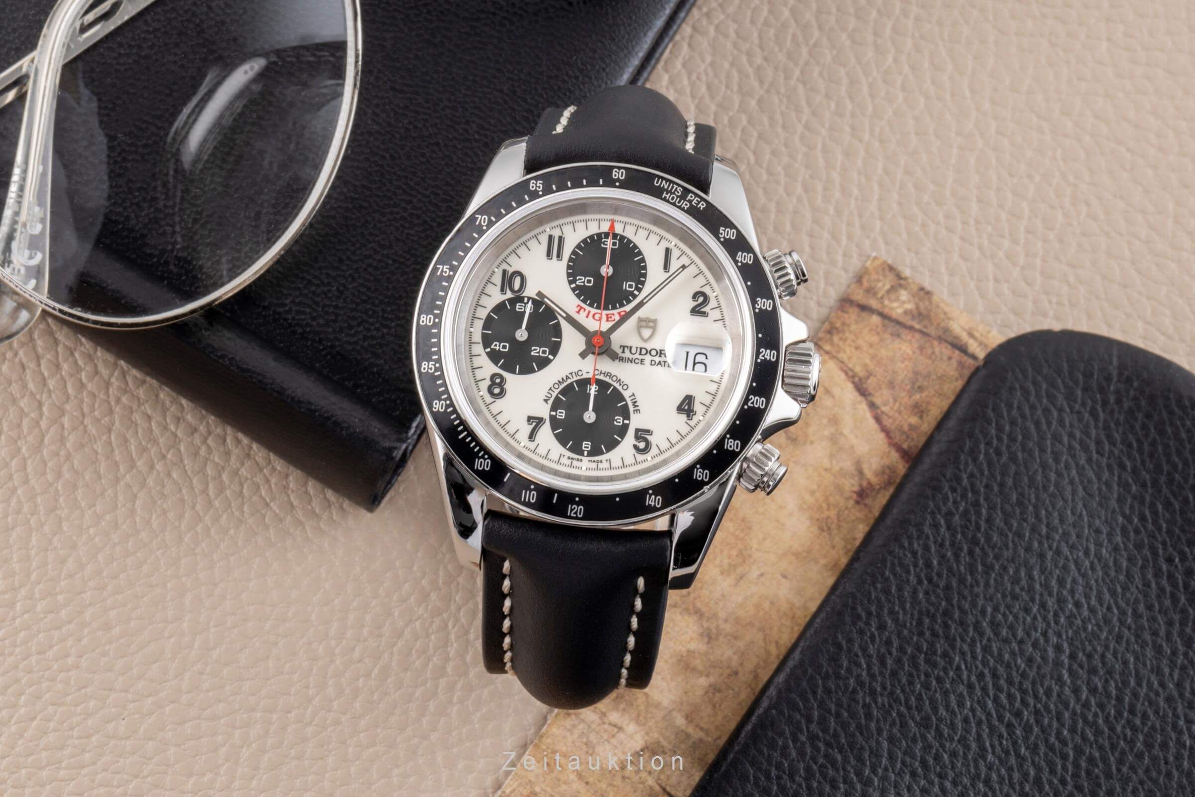 Tudor Prince Date chronograph steel automatic men's watch 79260P  [2500306] - Image 4