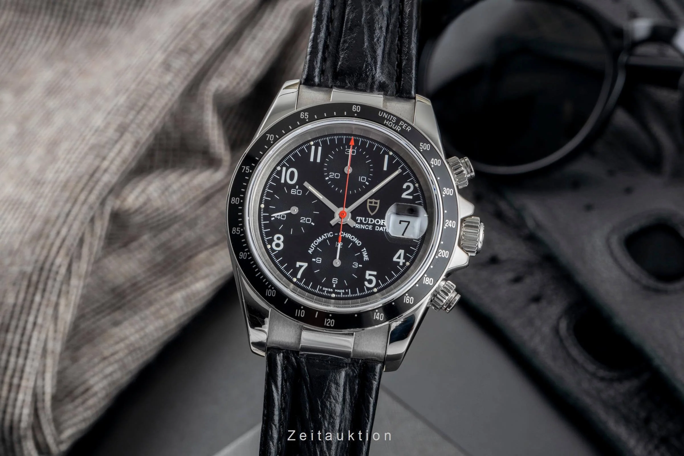 Tudor Prince Date chronograph steel automatic men's watch 79260P  [2502284] - Image 2