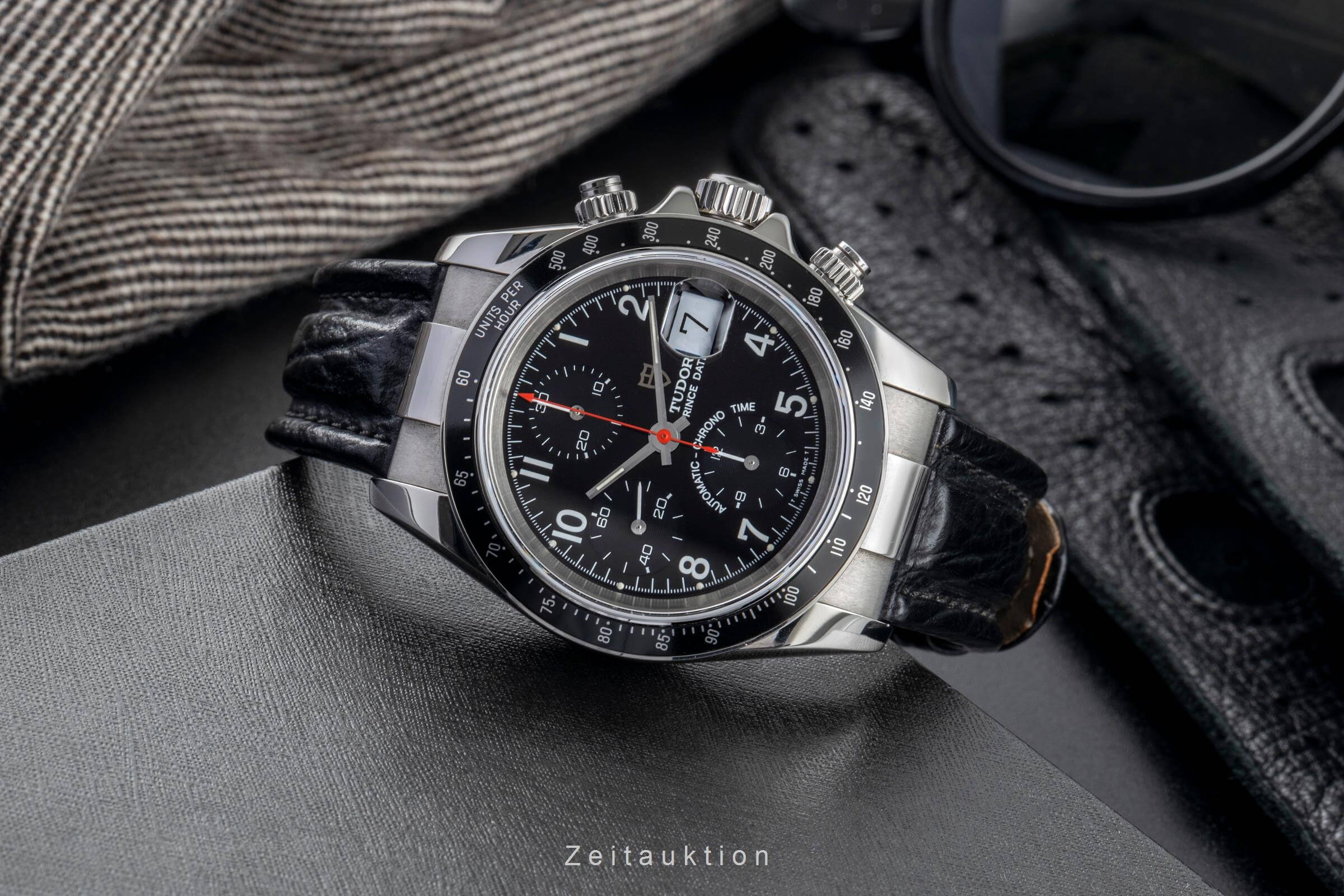 Tudor Prince Date chronograph steel automatic men's watch 79260P  [2502284] - Image 3