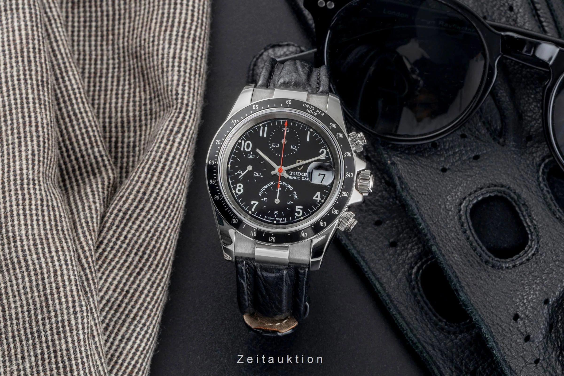 Tudor Prince Date chronograph steel automatic men's watch 79260P  [2502284] - Image 4