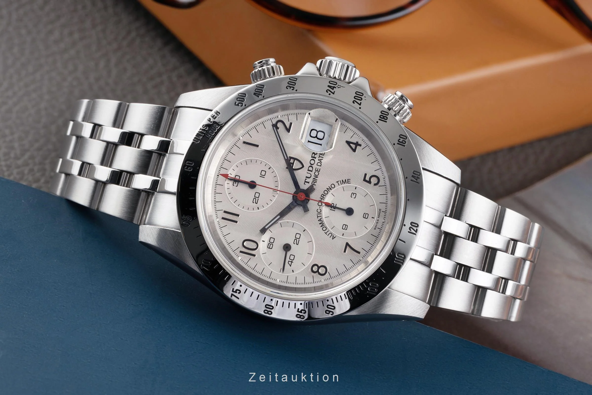 Tudor Prince Date chronograph steel automatic men's watch 79280  [2304892] - Image 2
