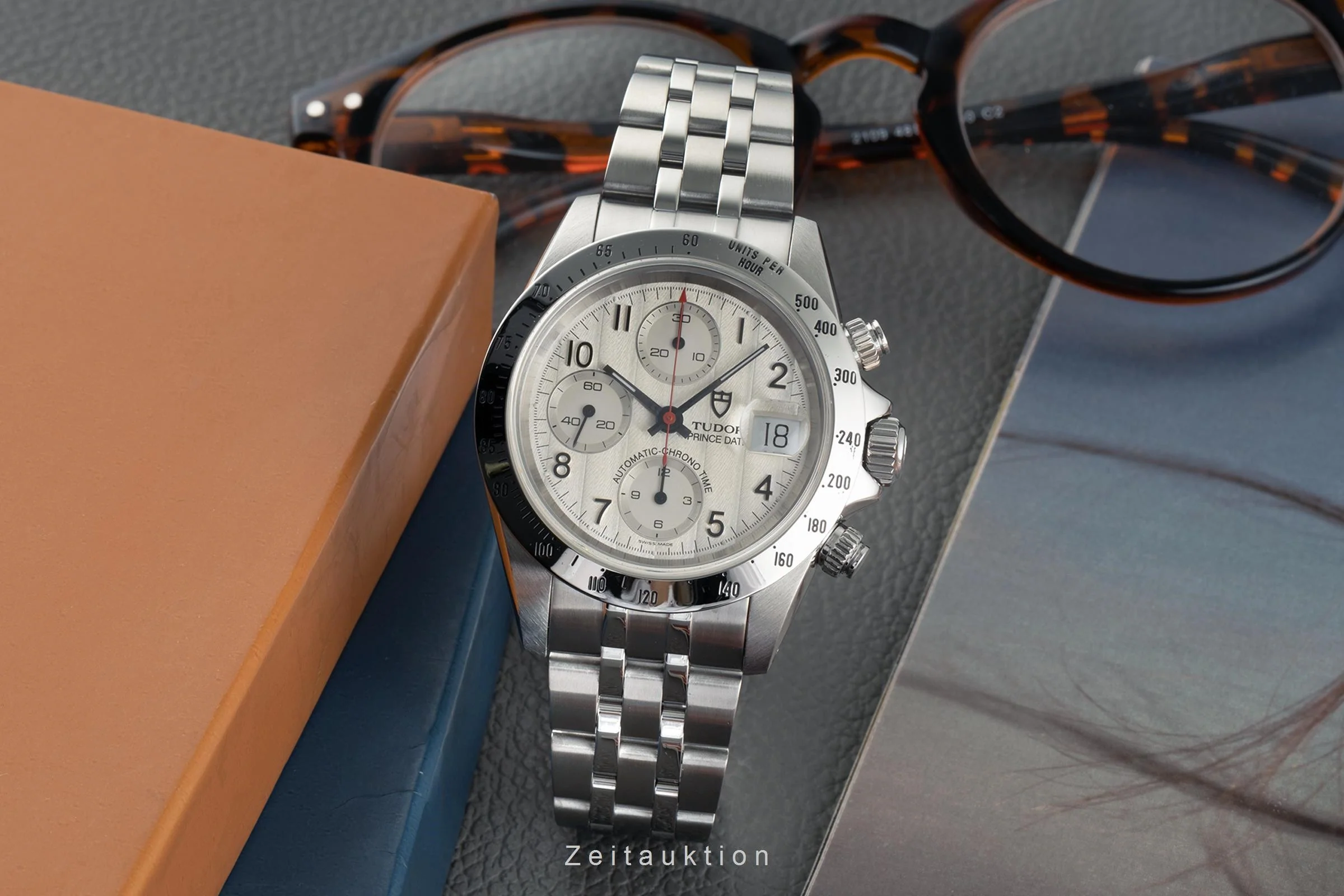 Tudor Prince Date chronograph steel automatic men's watch 79280  [2304892] - Image 3